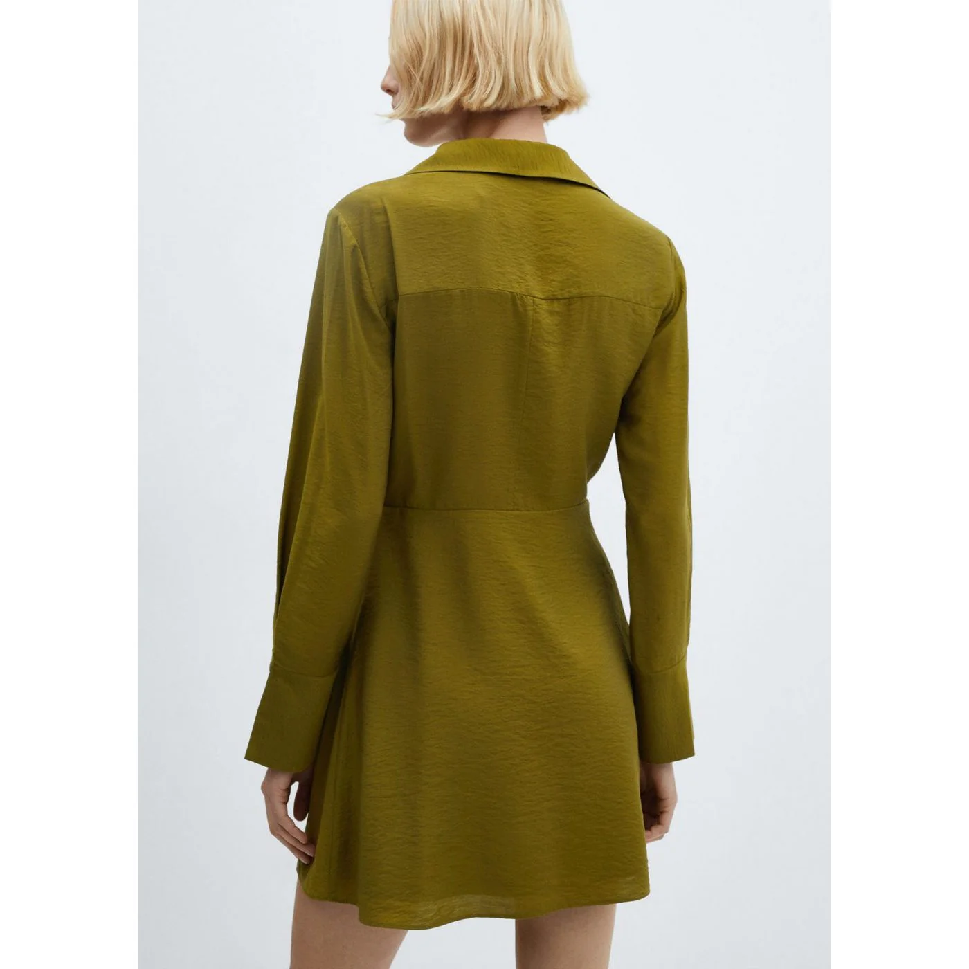 Robe Cache-Coeur Noeud - Khaki - Image 3