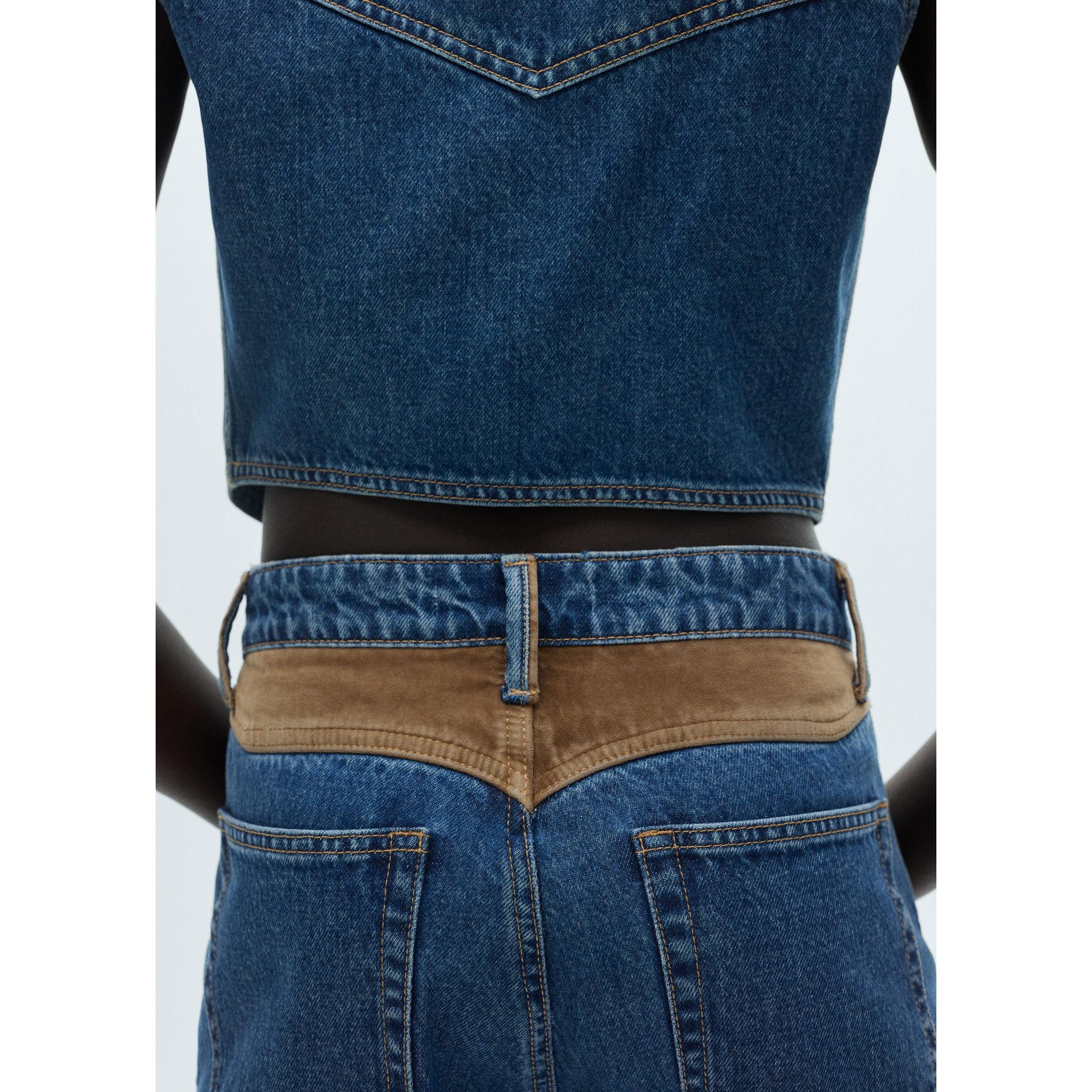 Jean Droit Détails Contrastés - Dark Blue - Image 6