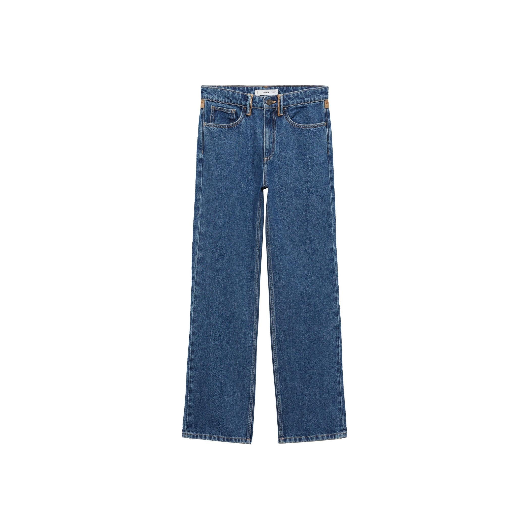 Jean Droit Détails Contrastés - Dark Blue - Image 9