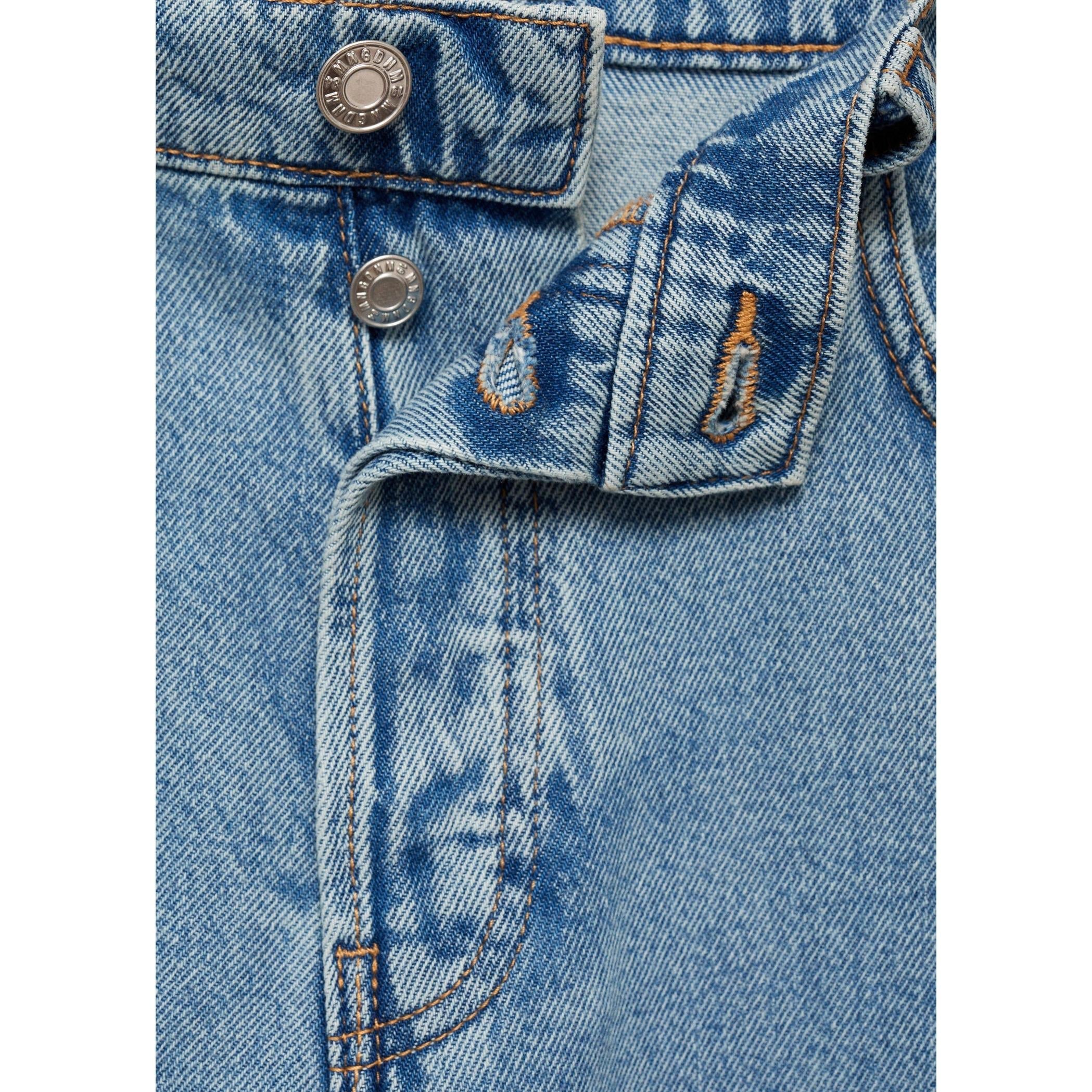 Jean Wideleg Loose Taille Basse - Medium Blue - Image 6