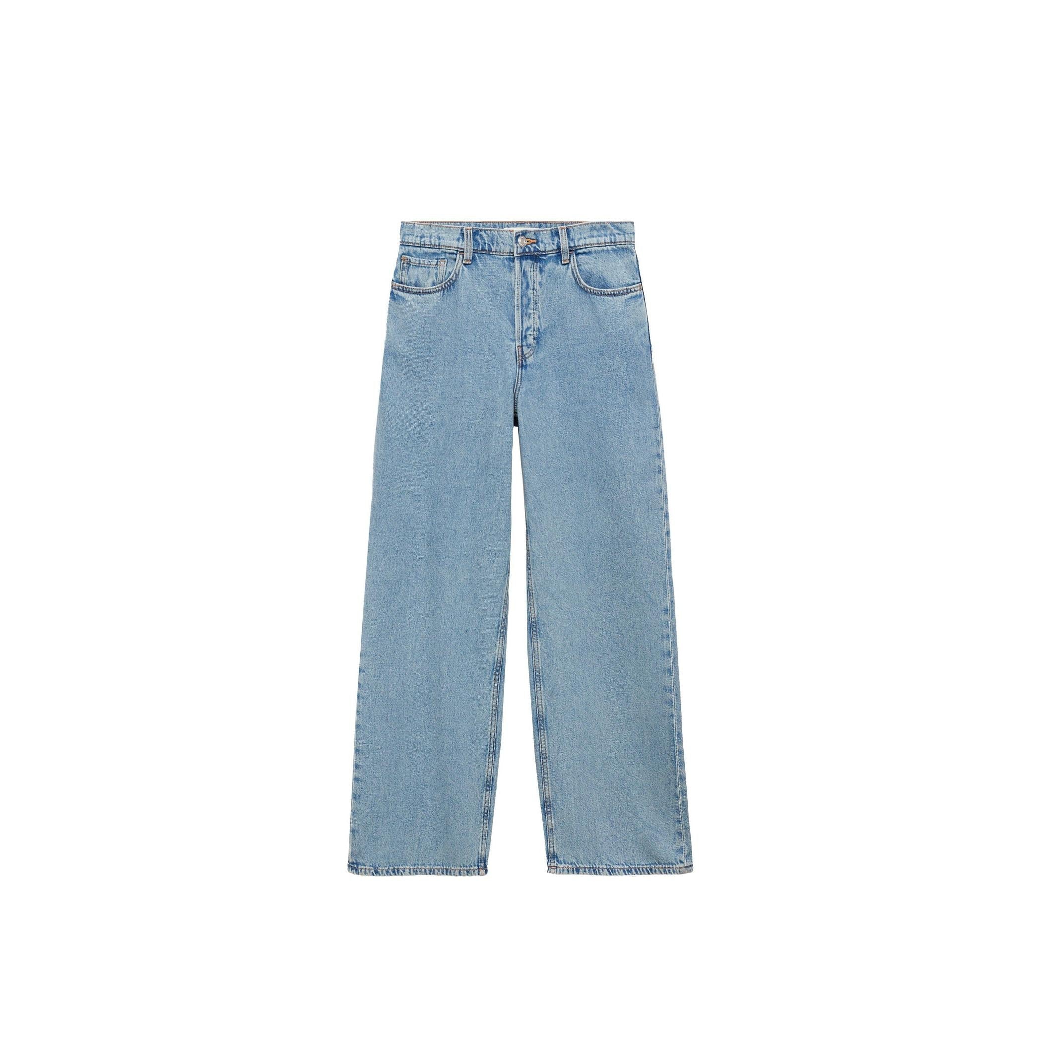 Jean Wideleg Loose Taille Basse - Medium Blue - Image 8