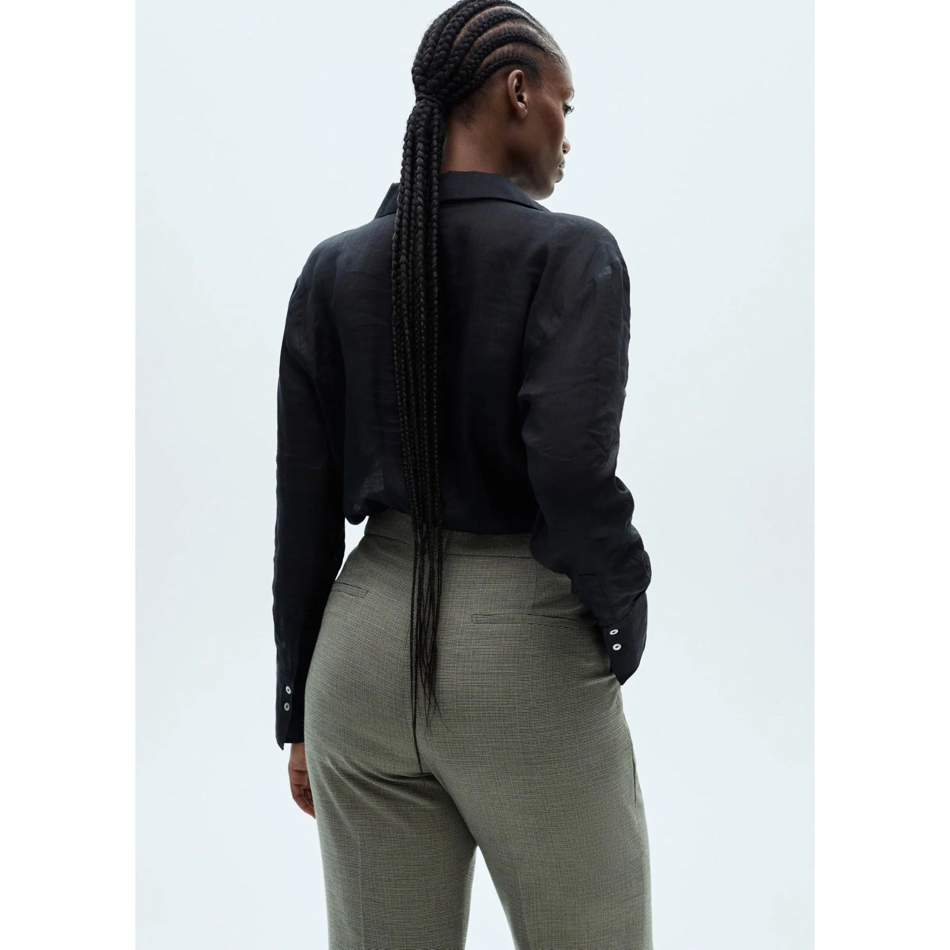 Pantalon De Costume Flare - Khaki - Image 7