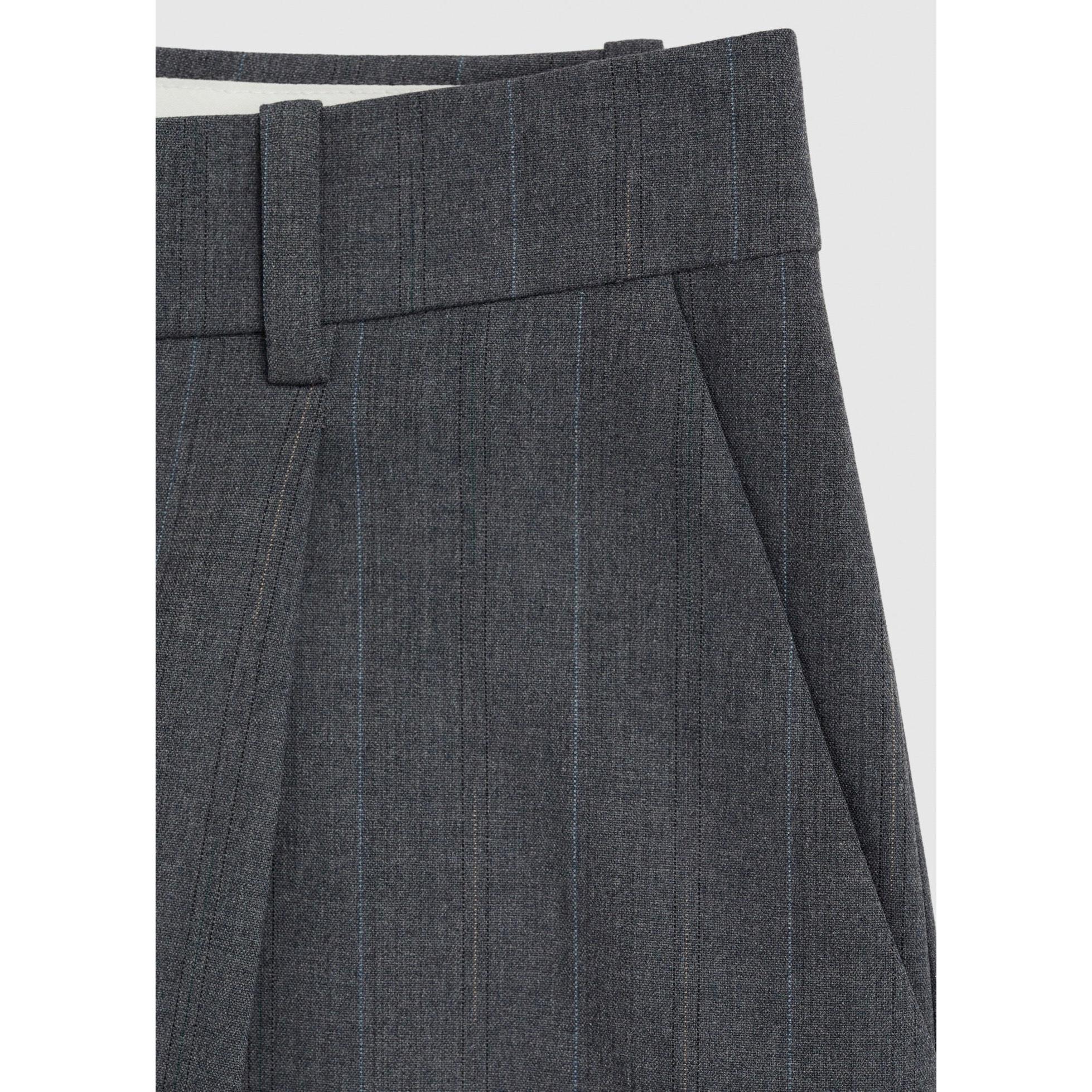 Pantalon De Costume Fines Rayures - Grey - Image 9