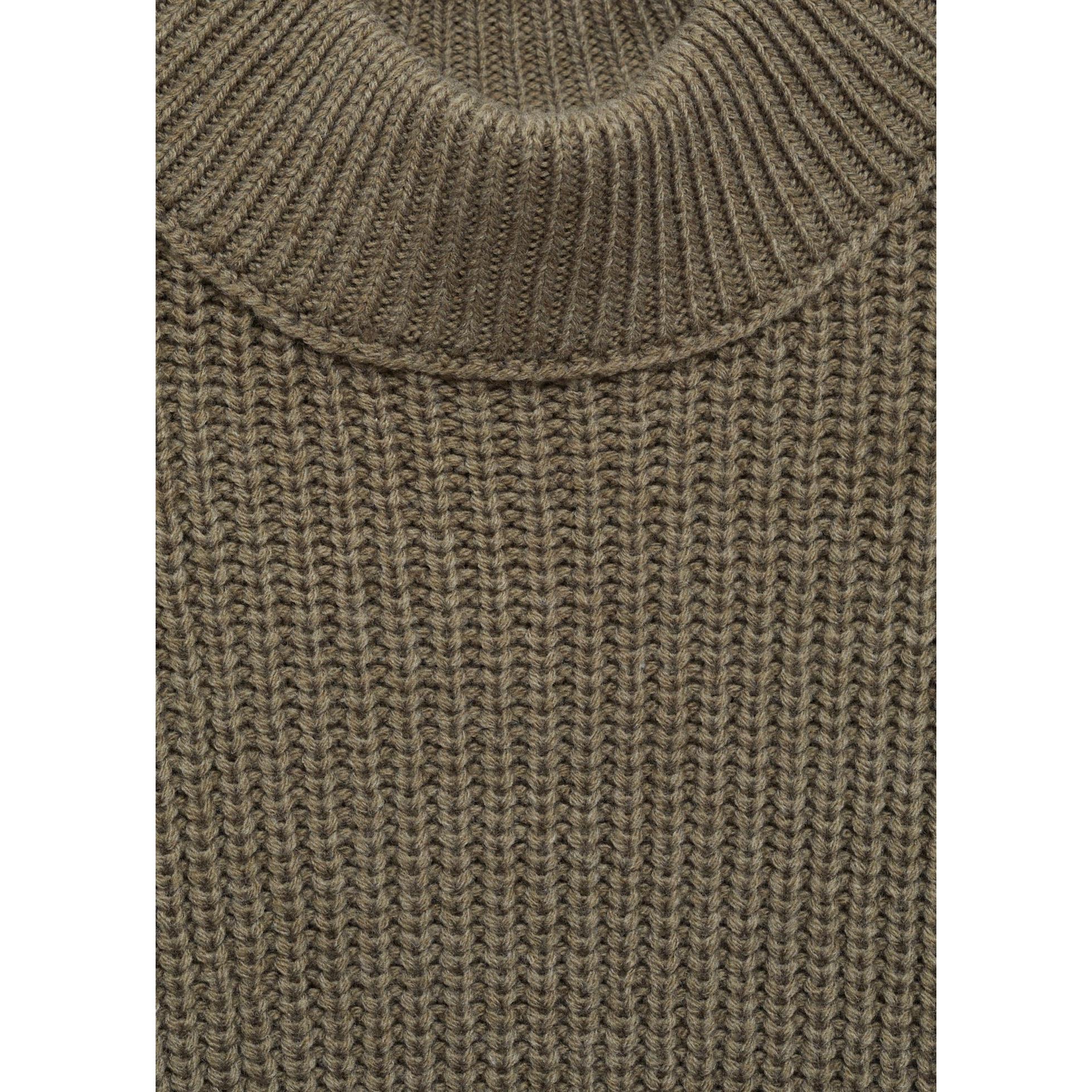 Pull-Over Maille Détail Boutons - Khaki - Image 6