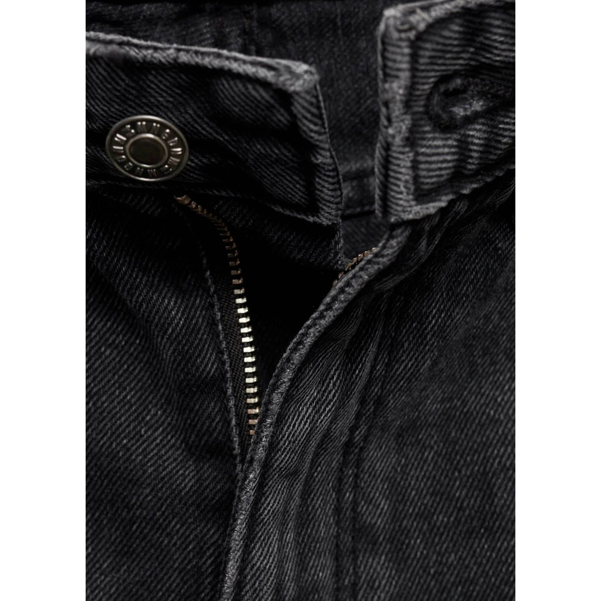 Jean Droit Taille Normale - Black Denim - Image 7