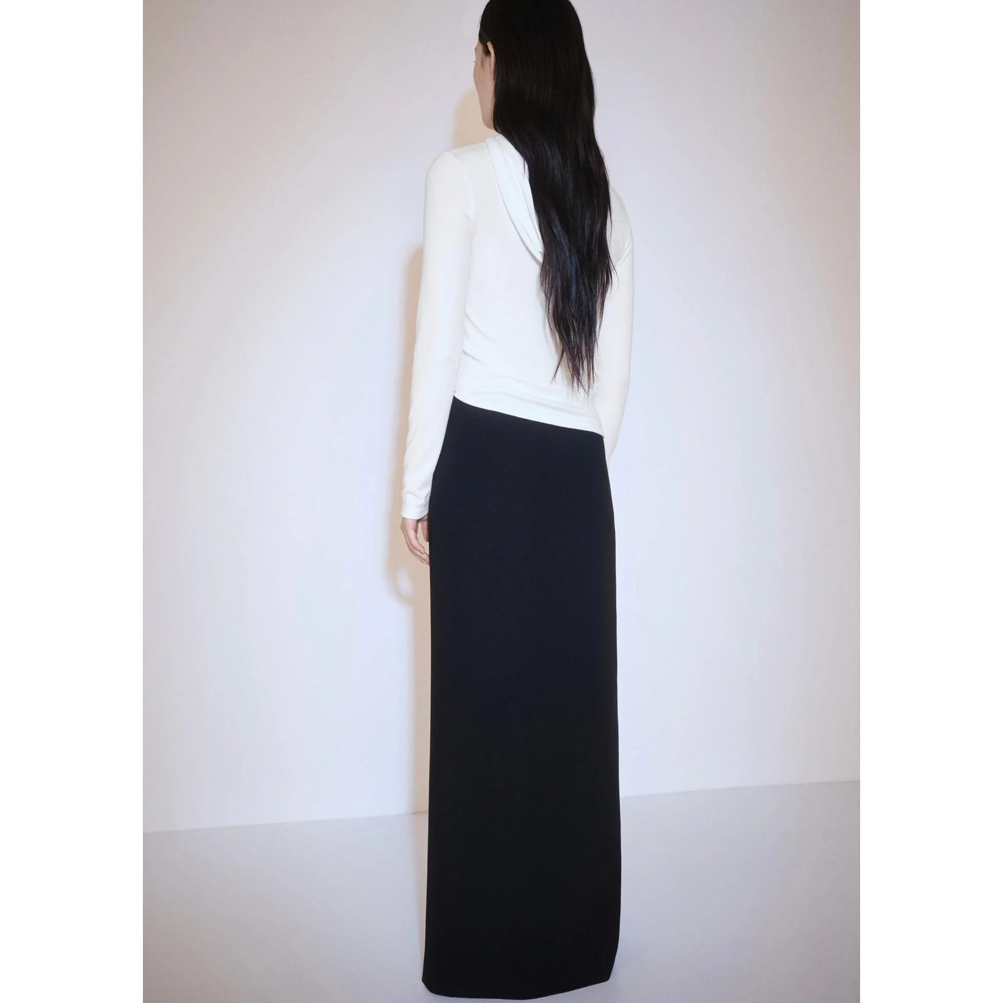 T-Shirt Manches Longues Capuche - Off White - Image 6