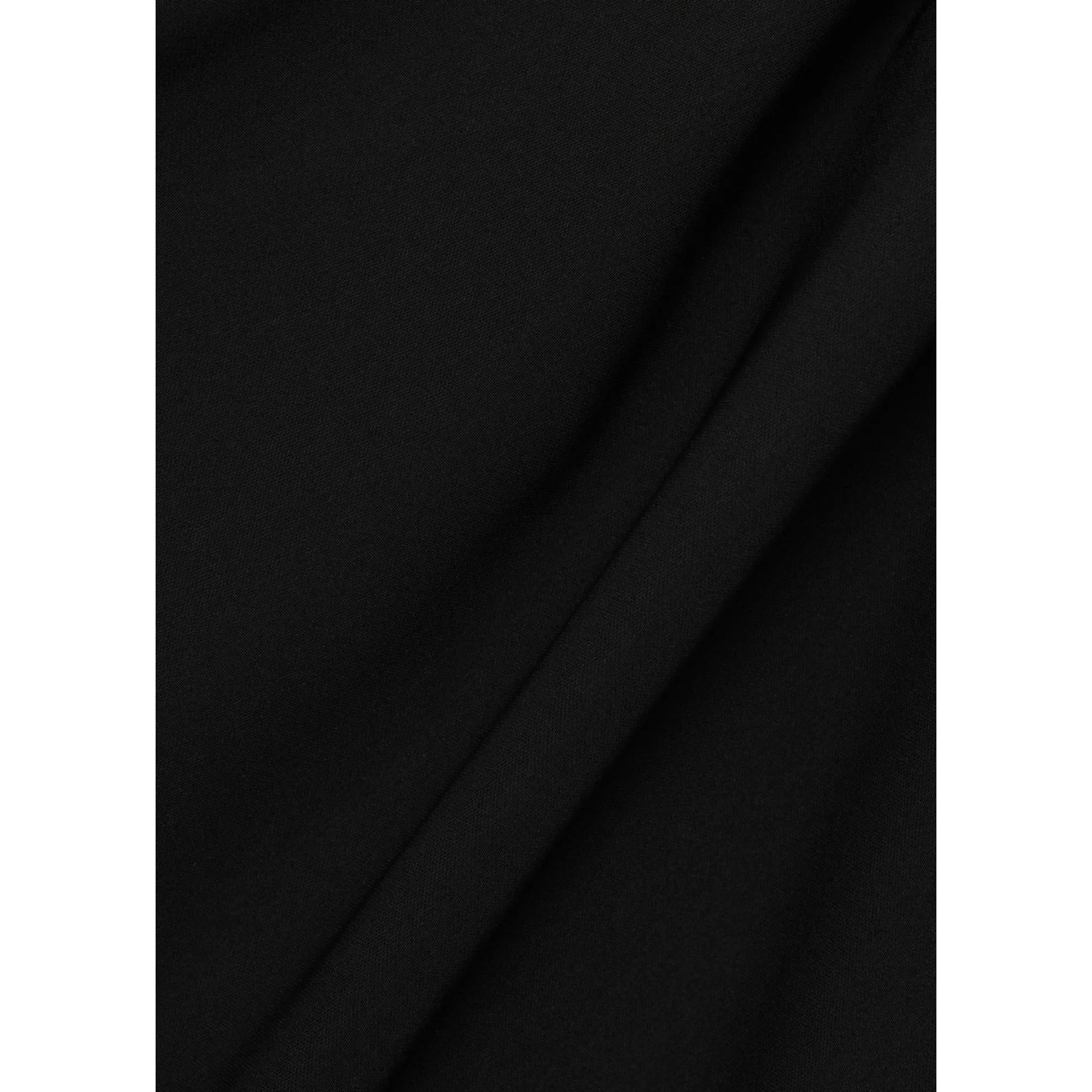 Robe Asymétrique Ceinture - Black - Image 6