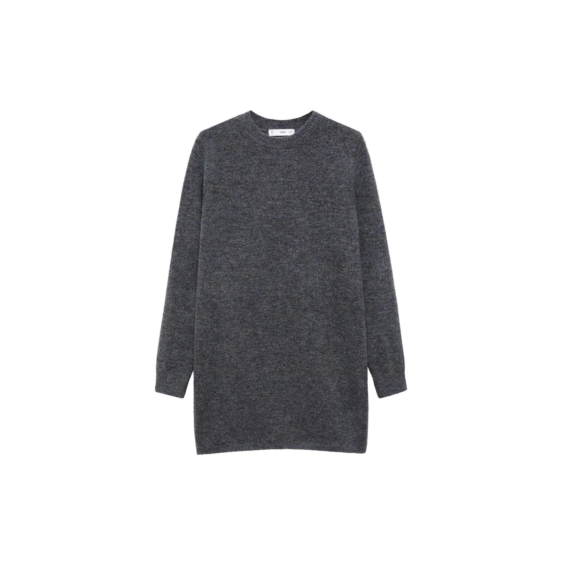 Robe Droite Maille - Grey - Image 2
