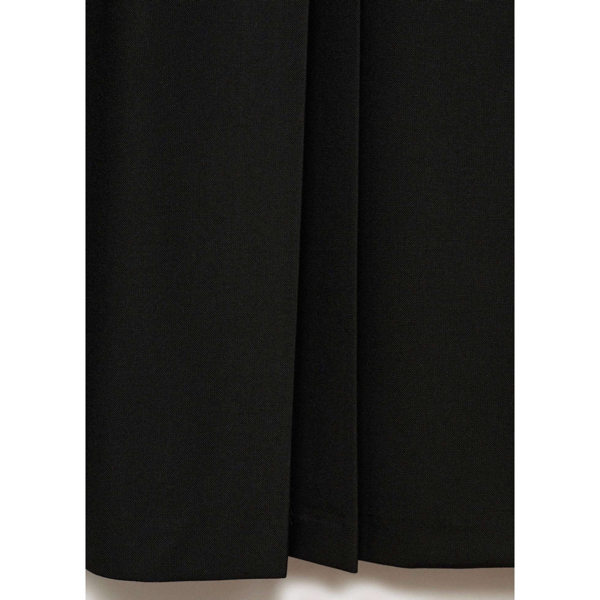 Pleated Midi-Skirt - Black - Image 5