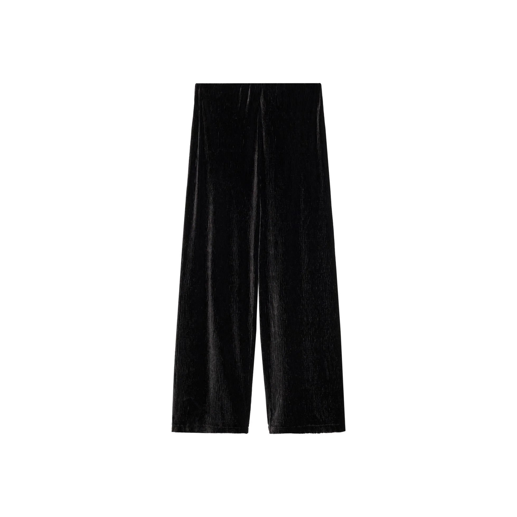 Pantalon Droit En Velours - Black - Image 3