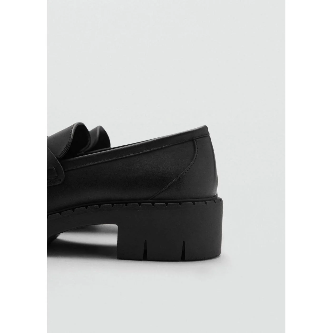 Mocassins Cuir Détail Métallique - Black - Image 3