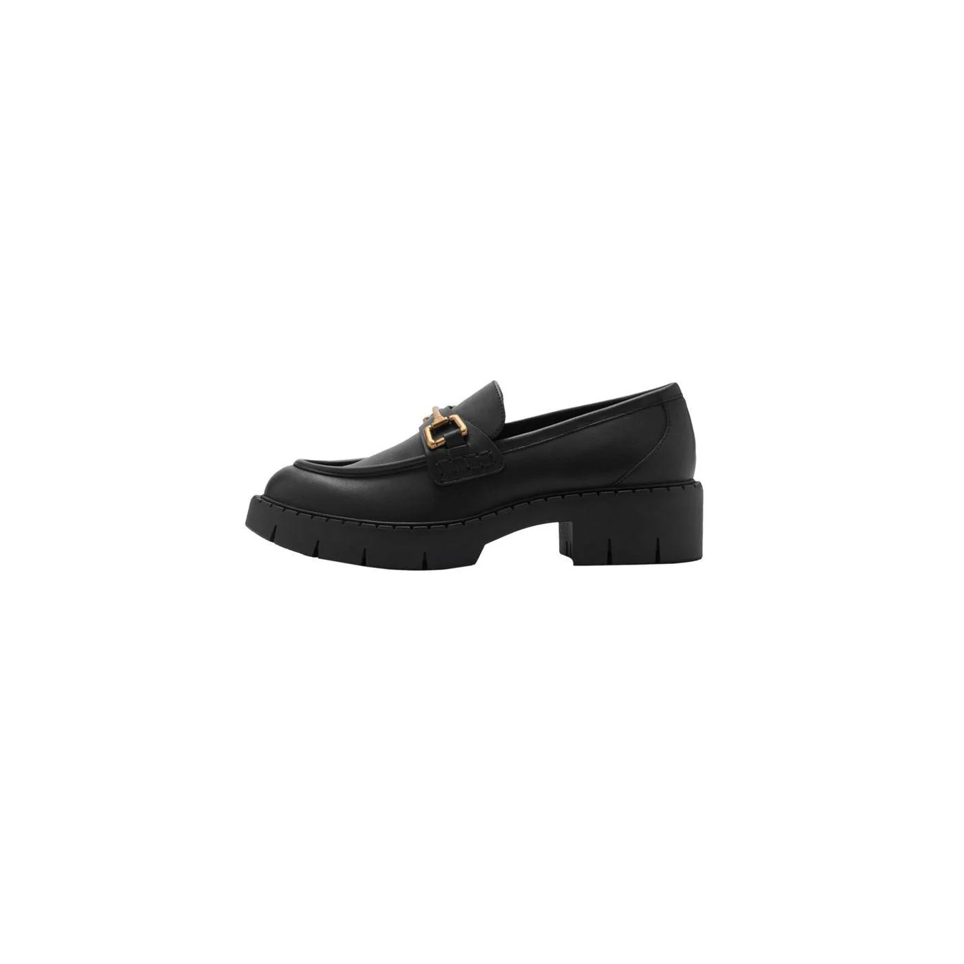 Mocassins Cuir Détail Métallique - Black - Image 7