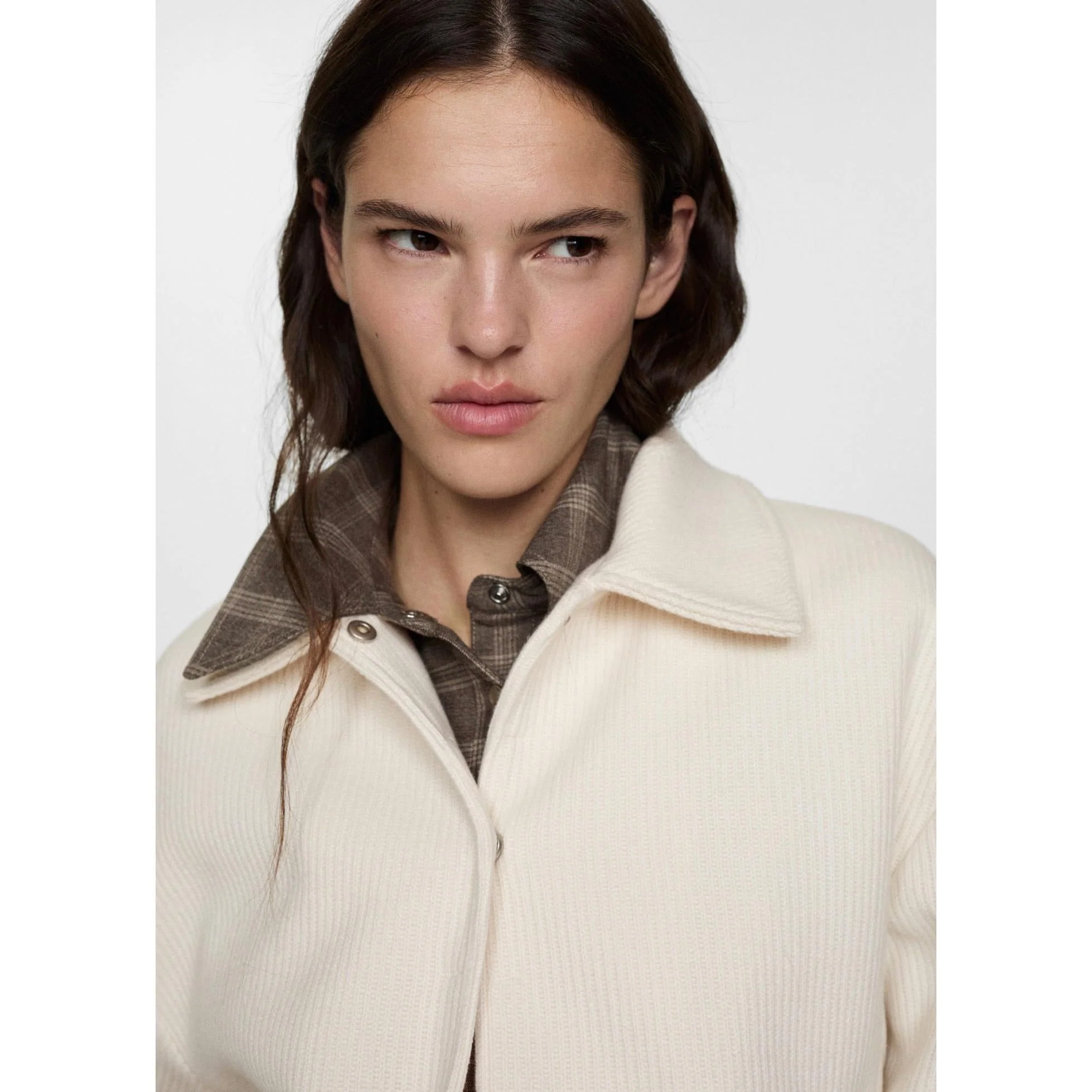 Veste Maille Poches - Off White - Image 4