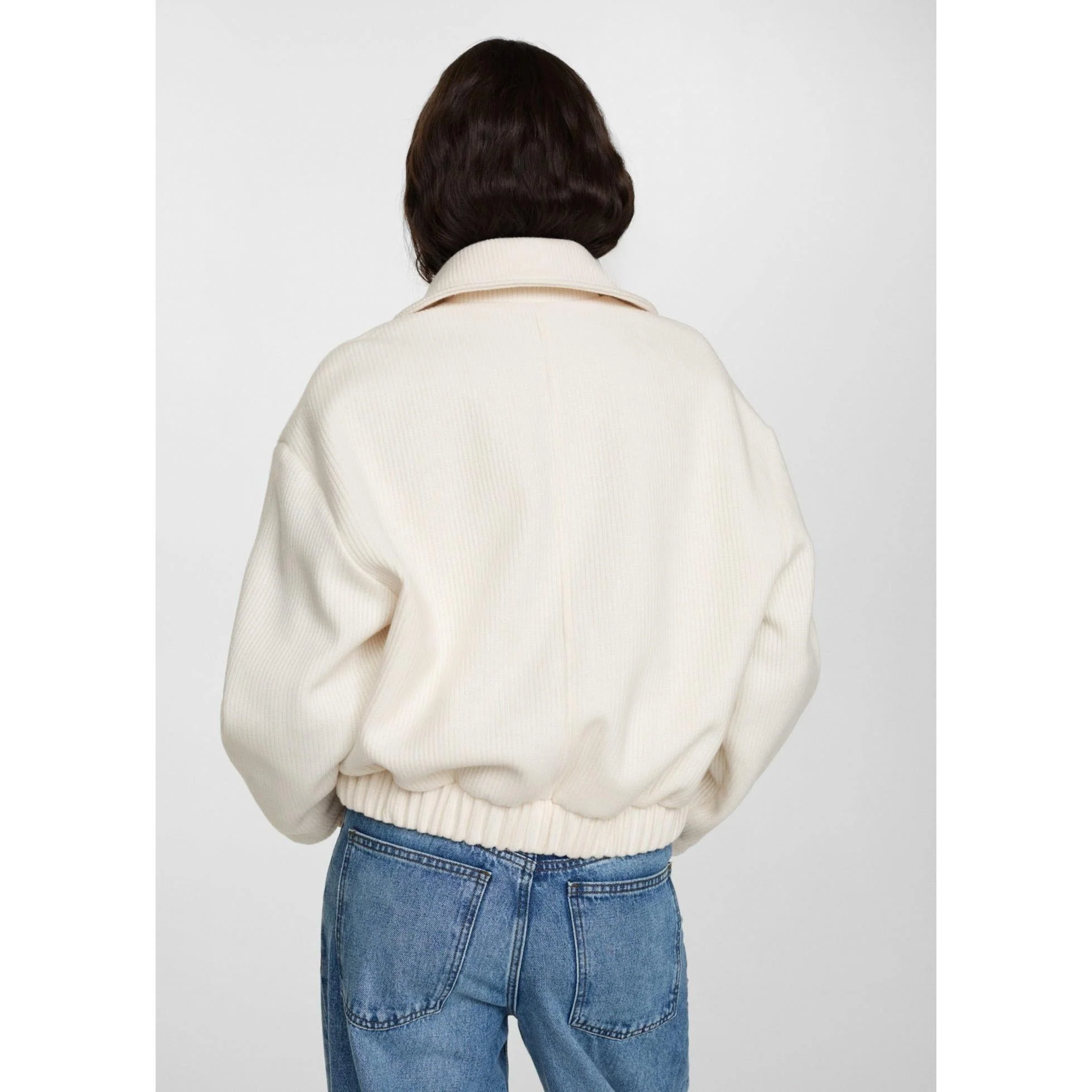 Veste Maille Poches - Off White - Image 6