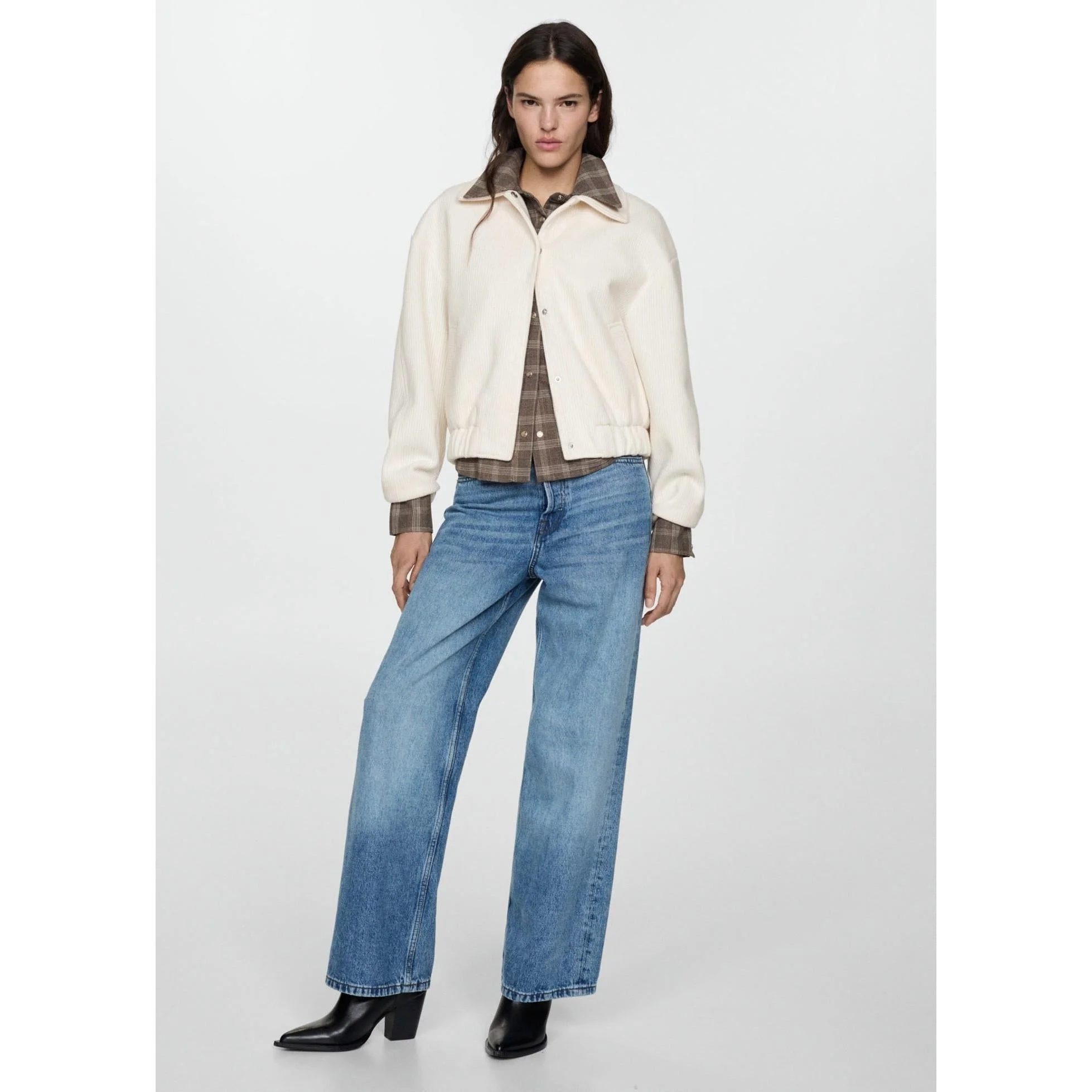 Veste Maille Poches - Off White - Image 7