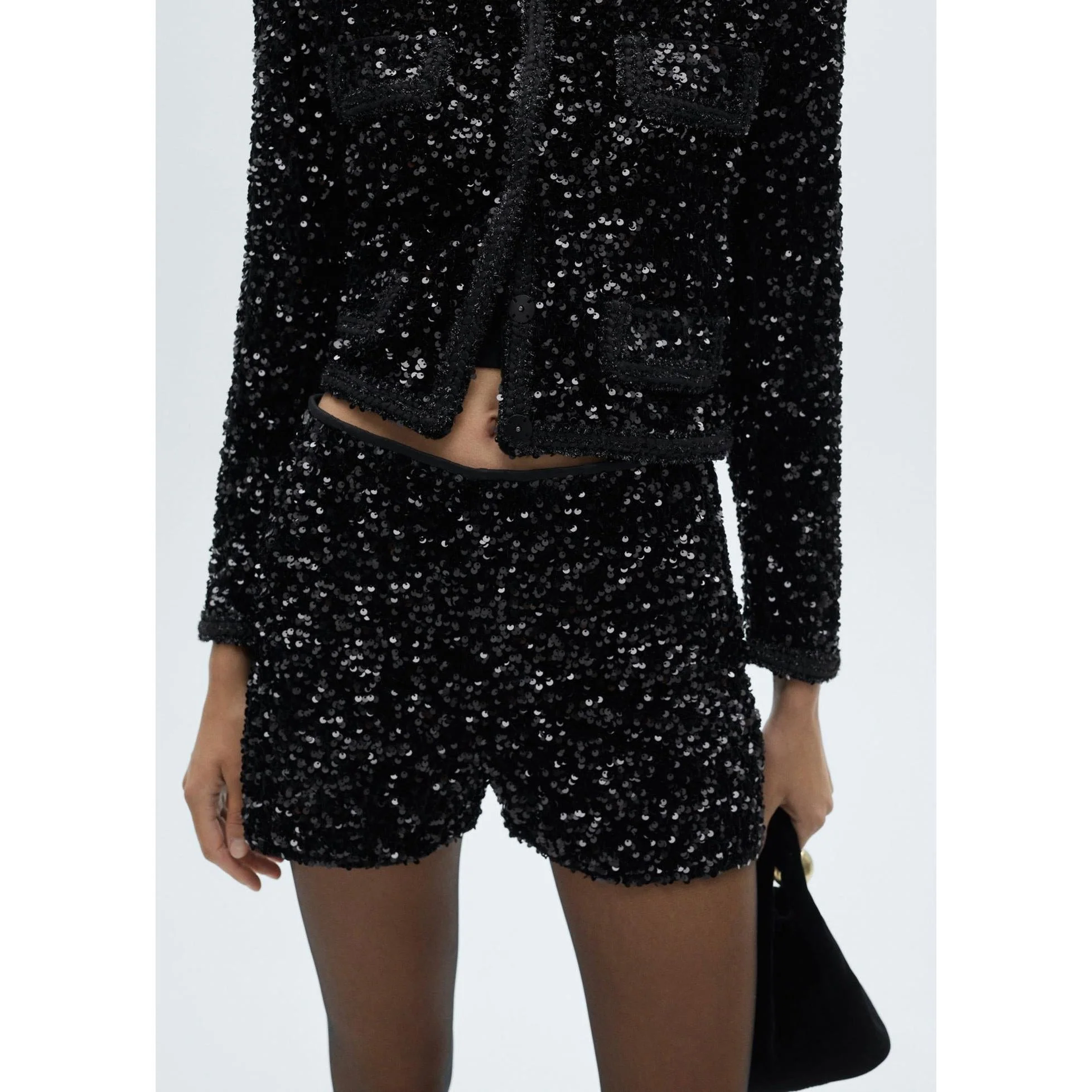 Short Sequins - Black - Image 5