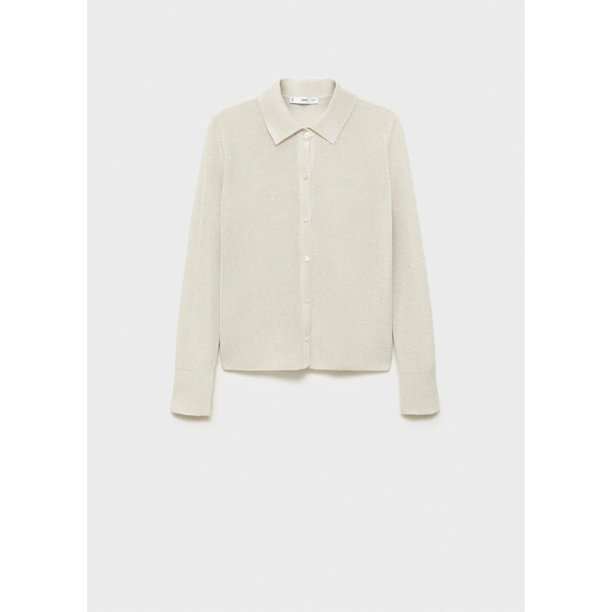 Chemise Maille Lurex - Silver - Image 2