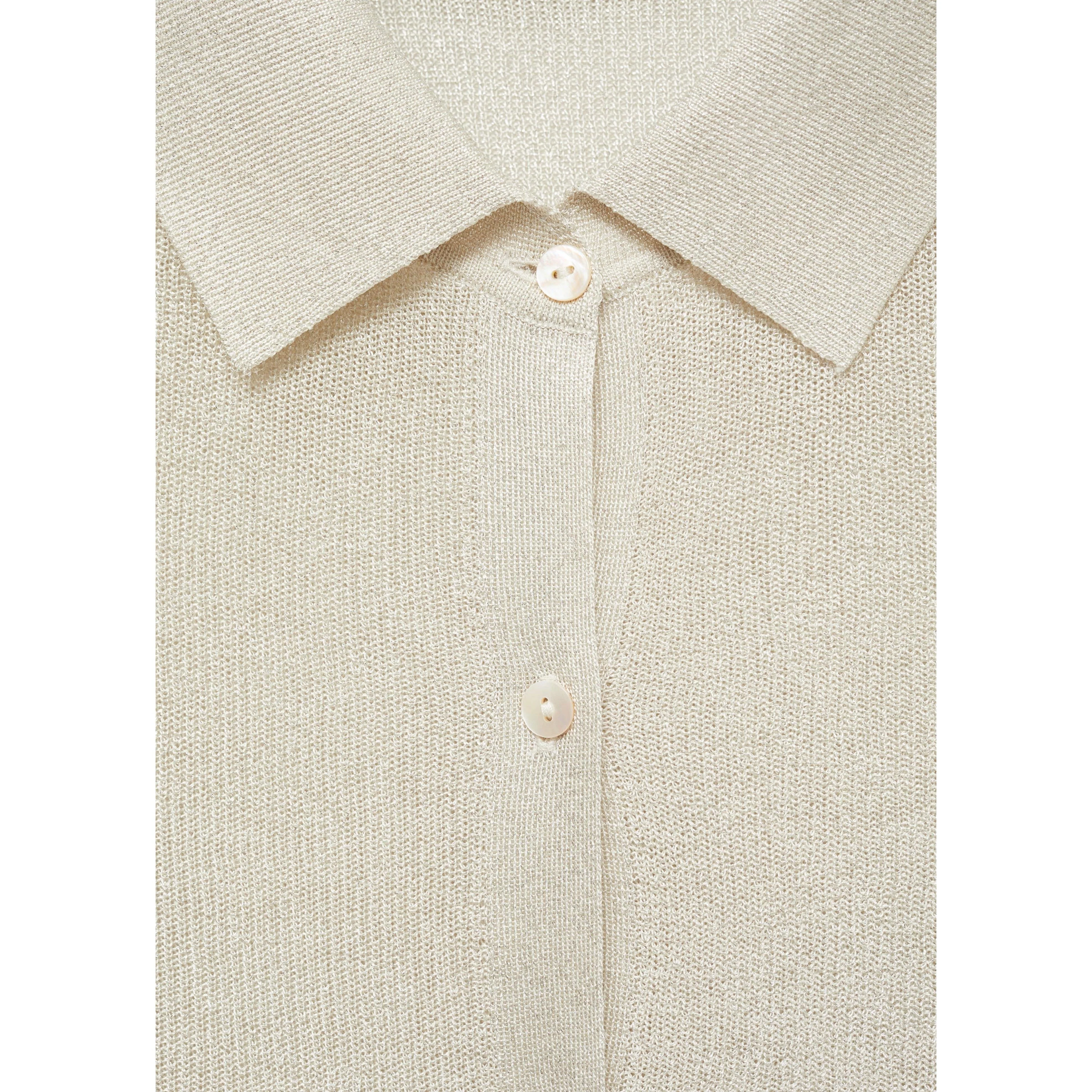 Chemise Maille Lurex - Silver - Image 5
