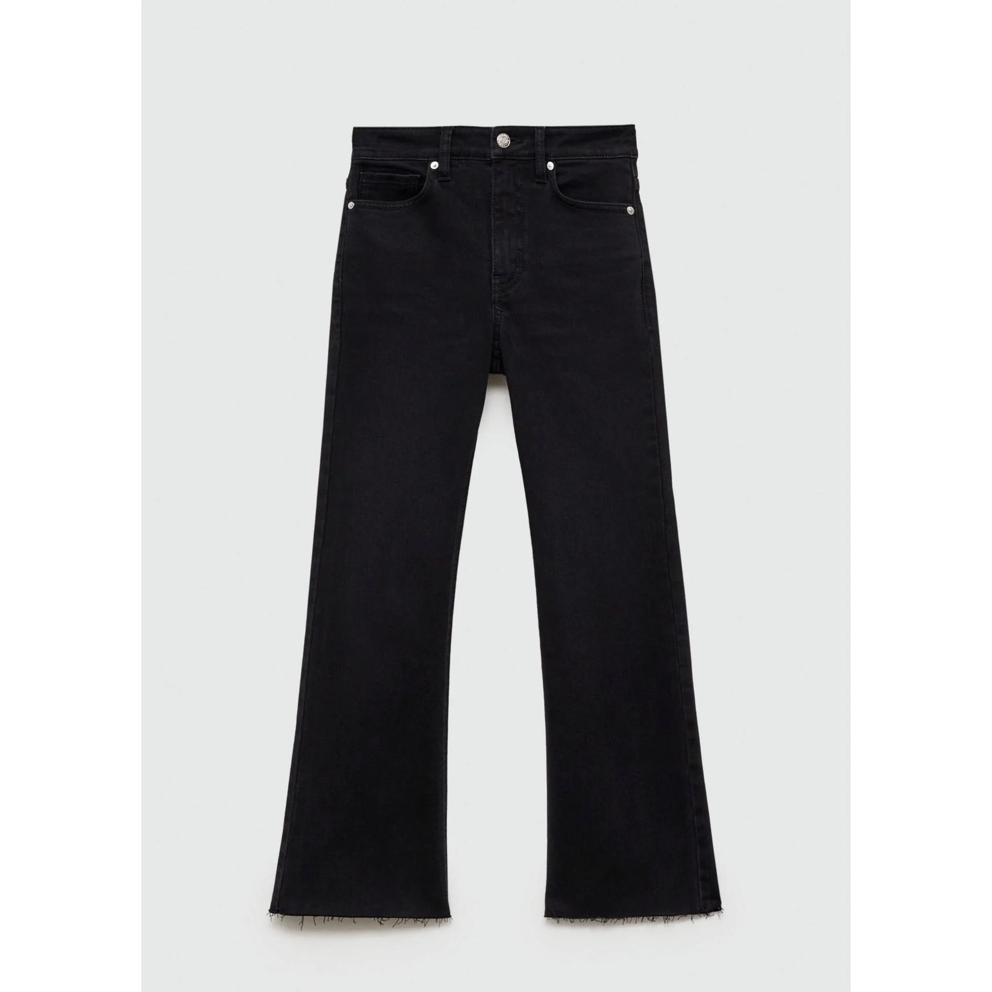 Jean Sienna Flare Crop - Black Denim - Image 2