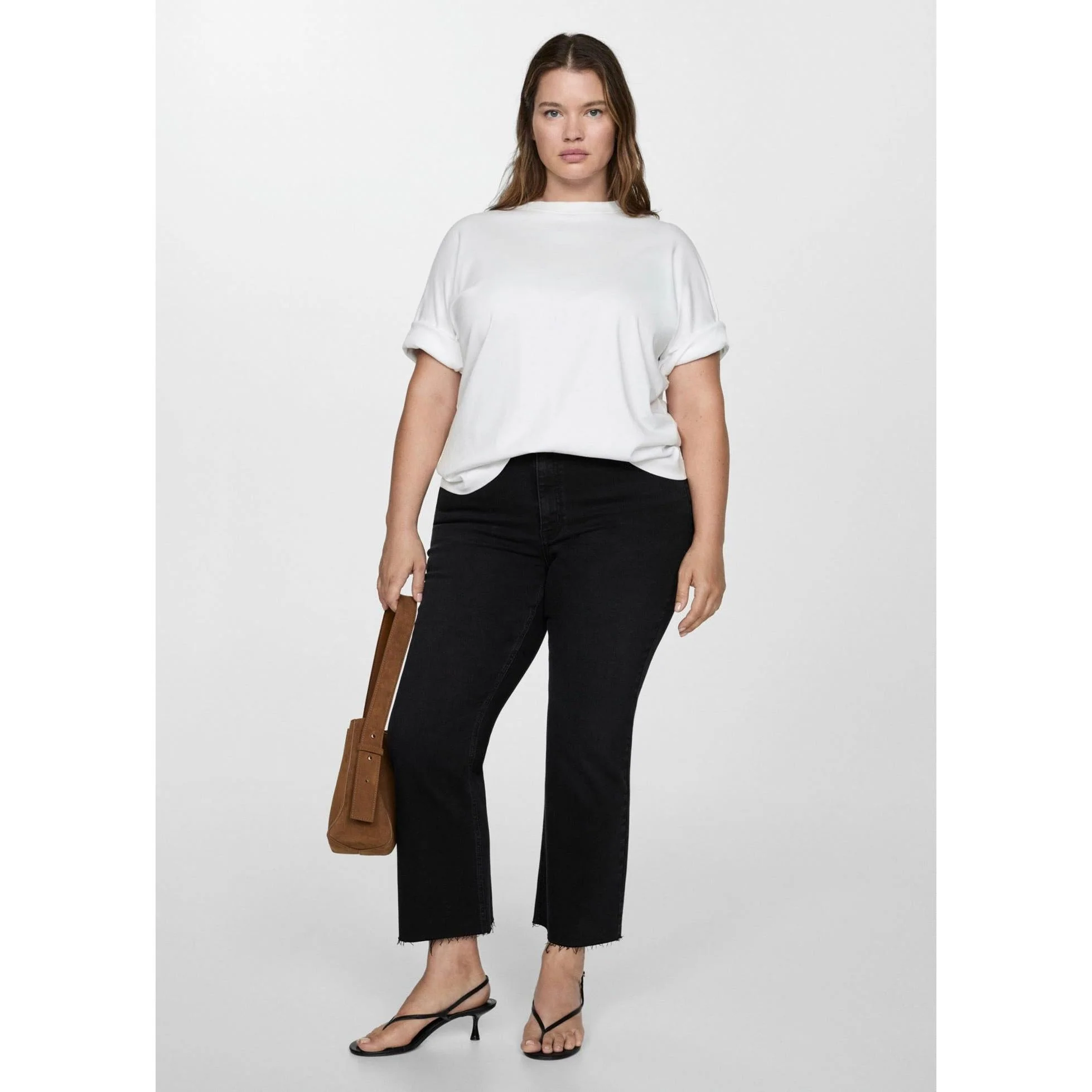 Jean Sienna Flare Crop - Black Denim - Image 5