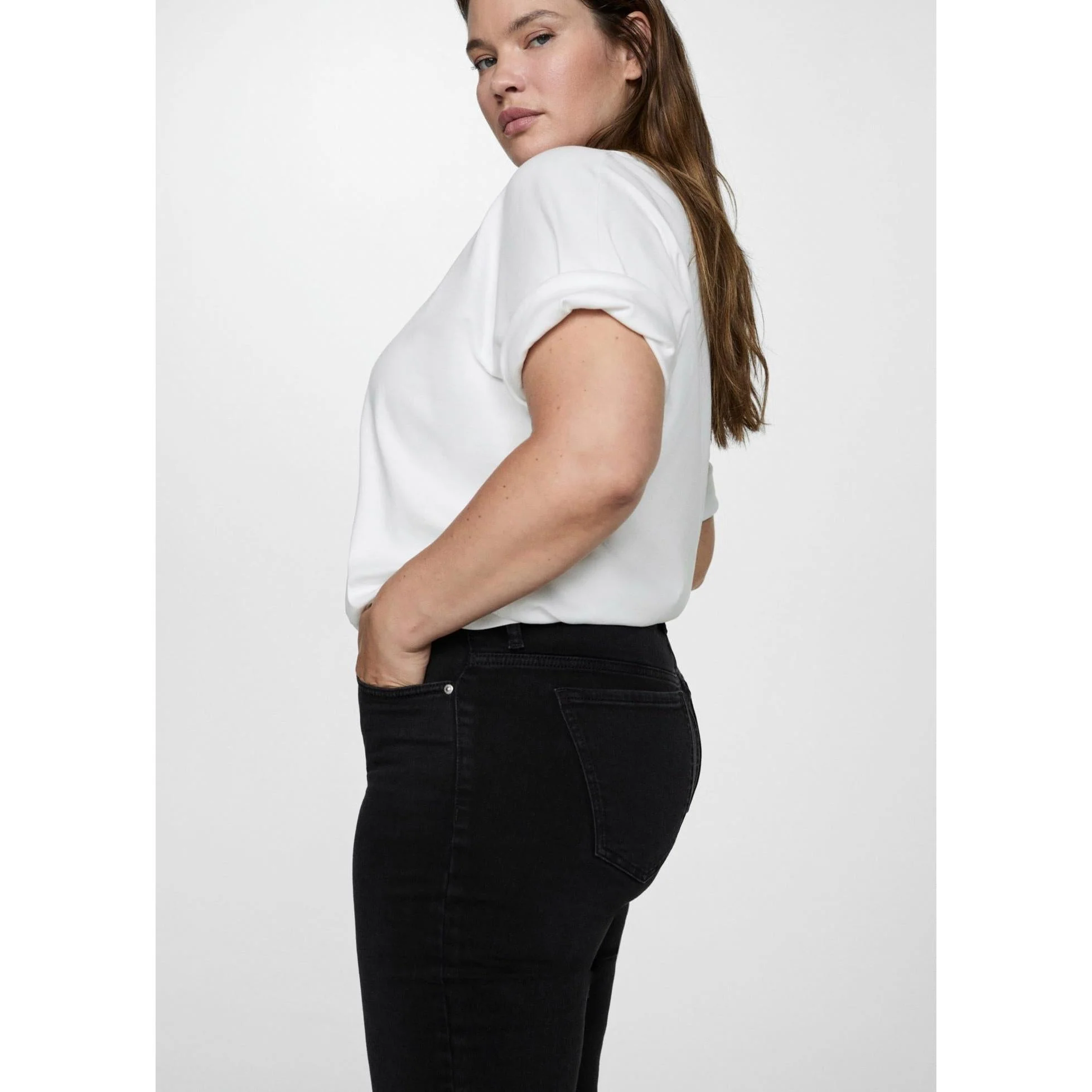 Jean Sienna Flare Crop - Black Denim - Image 6