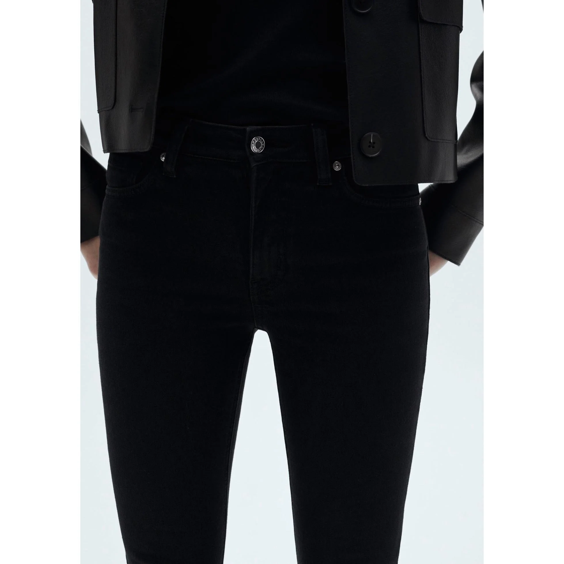 Jean Sienna Flare Crop - Black Denim - Image 8