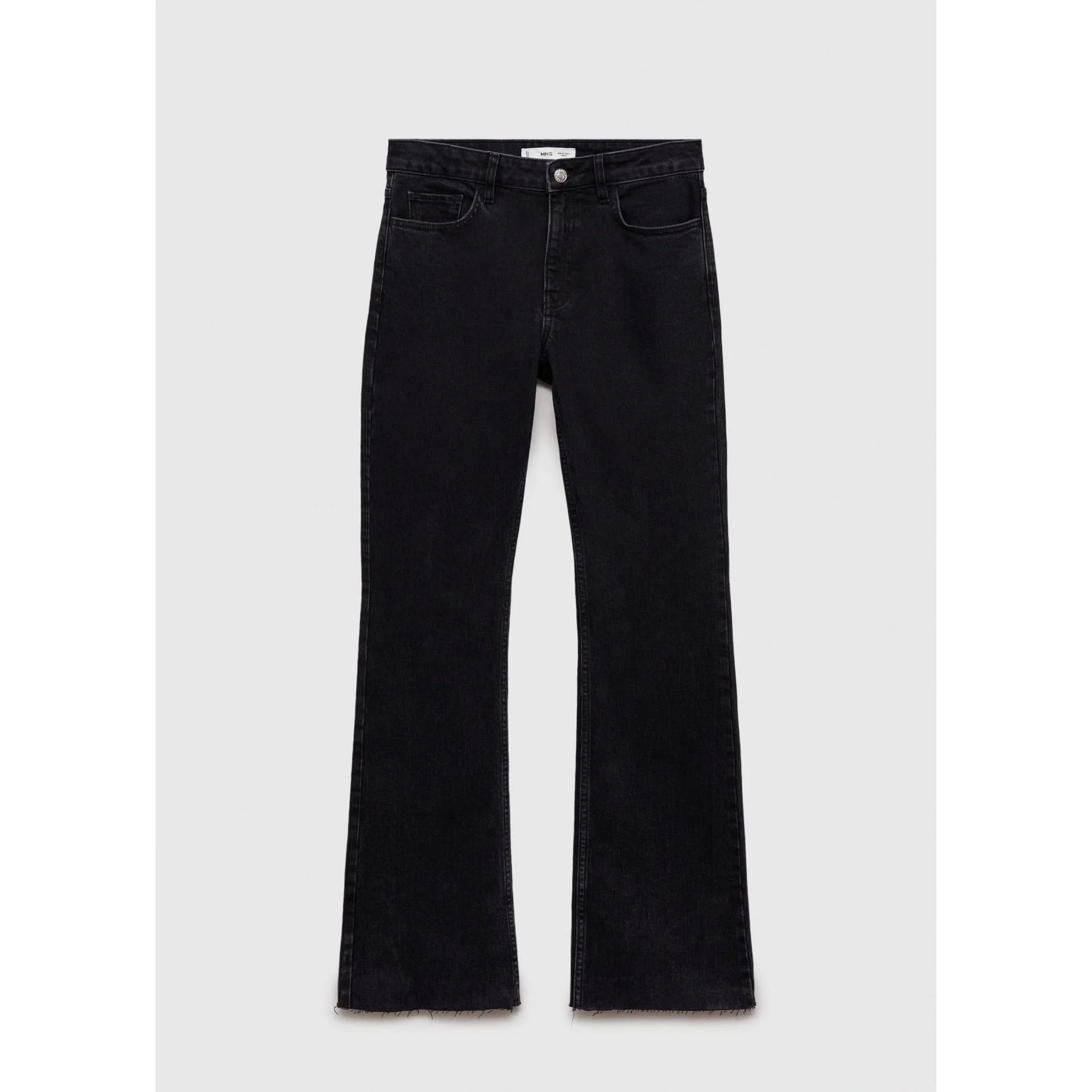 Jeans Flare Taille Normale - Black Denim - Image 2