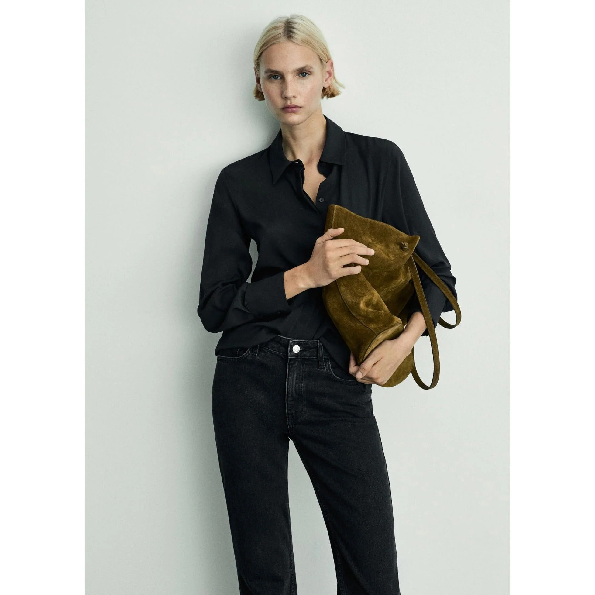 Jeans Flare Taille Normale - Black Denim - Image 4