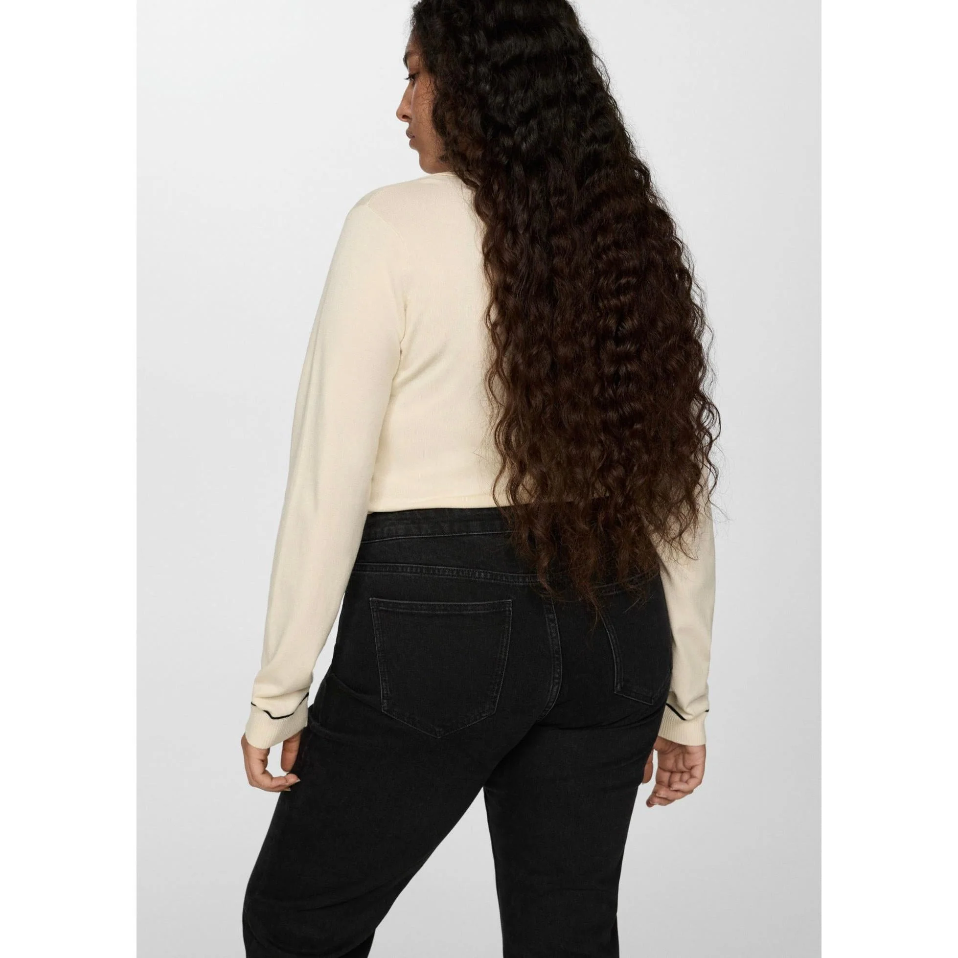 Jeans Flare Taille Normale - Black Denim - Image 6