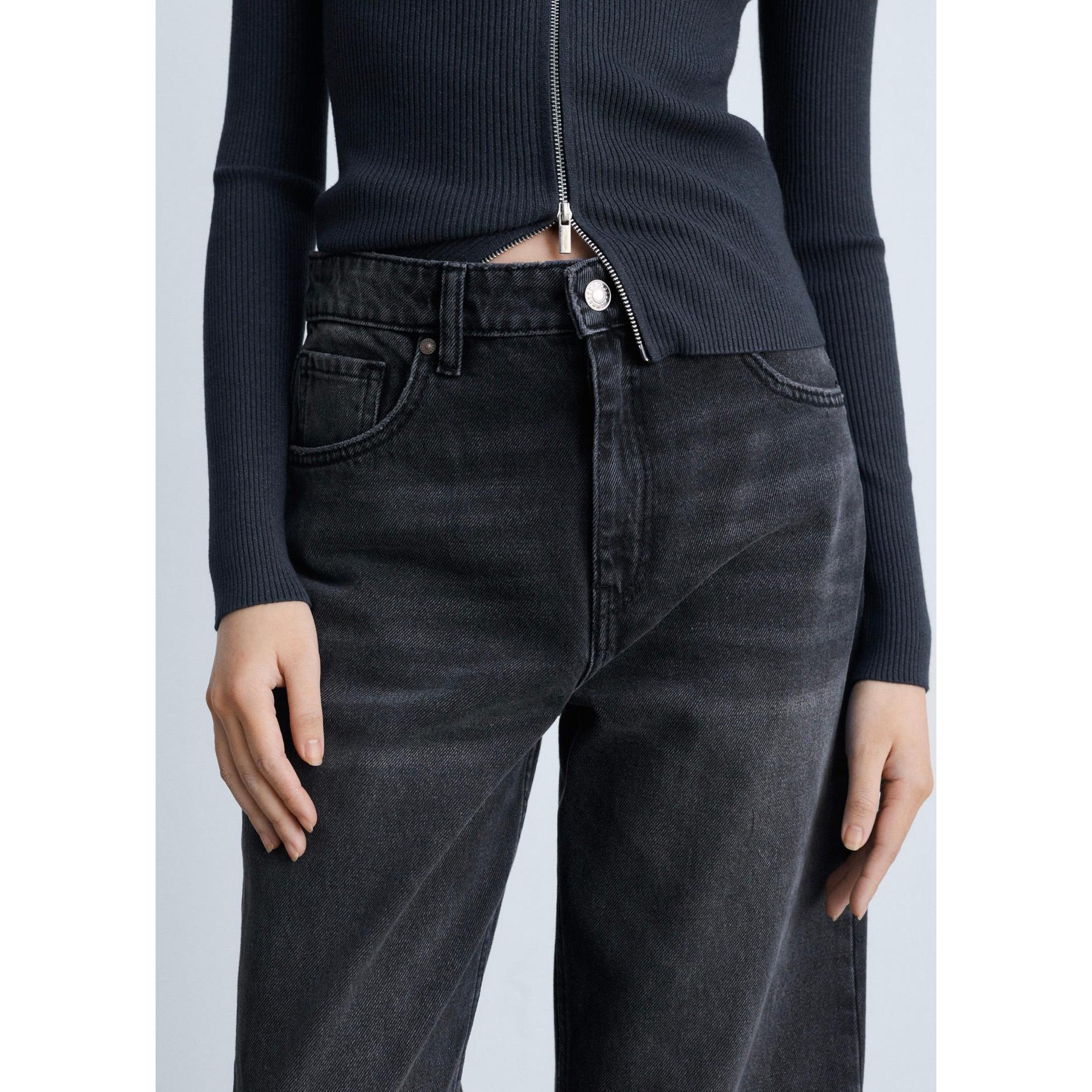 Jean Miami Droit Taille Normale - Black Denim - Image 7