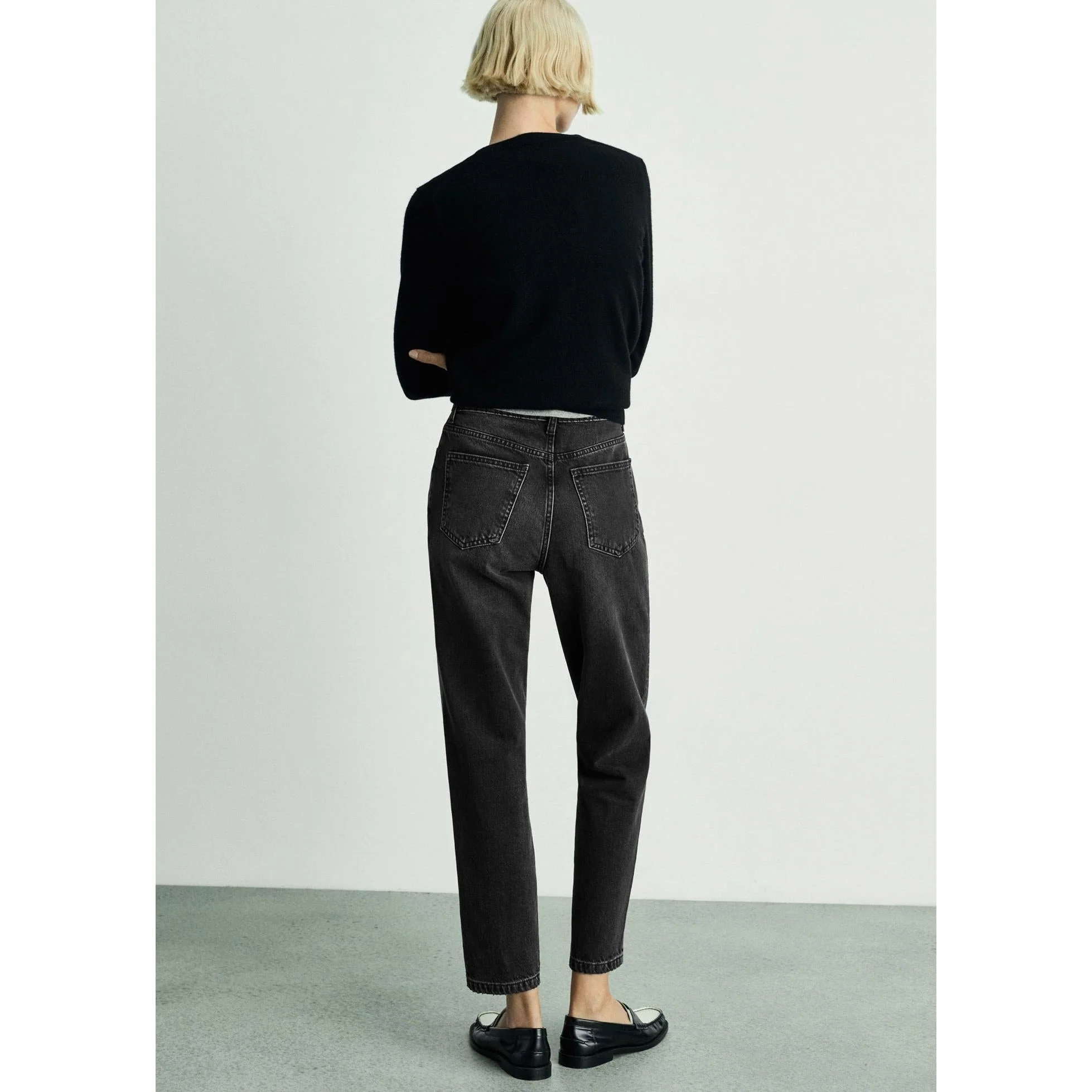 Jean Mom2000 Mom Taille Haute - Black Denim - Image 11