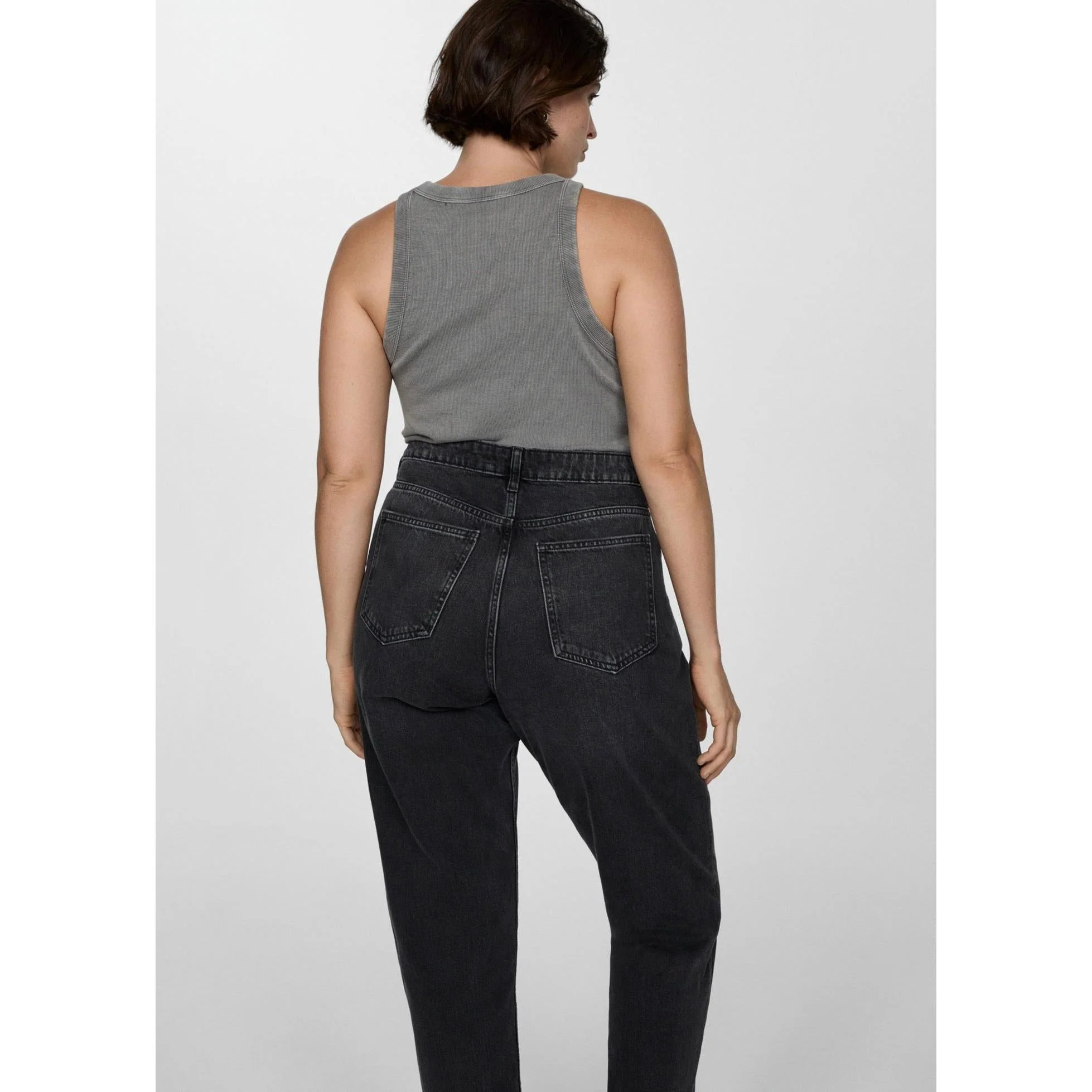 Jean Mom2000 Mom Taille Haute - Black Denim - Image 7