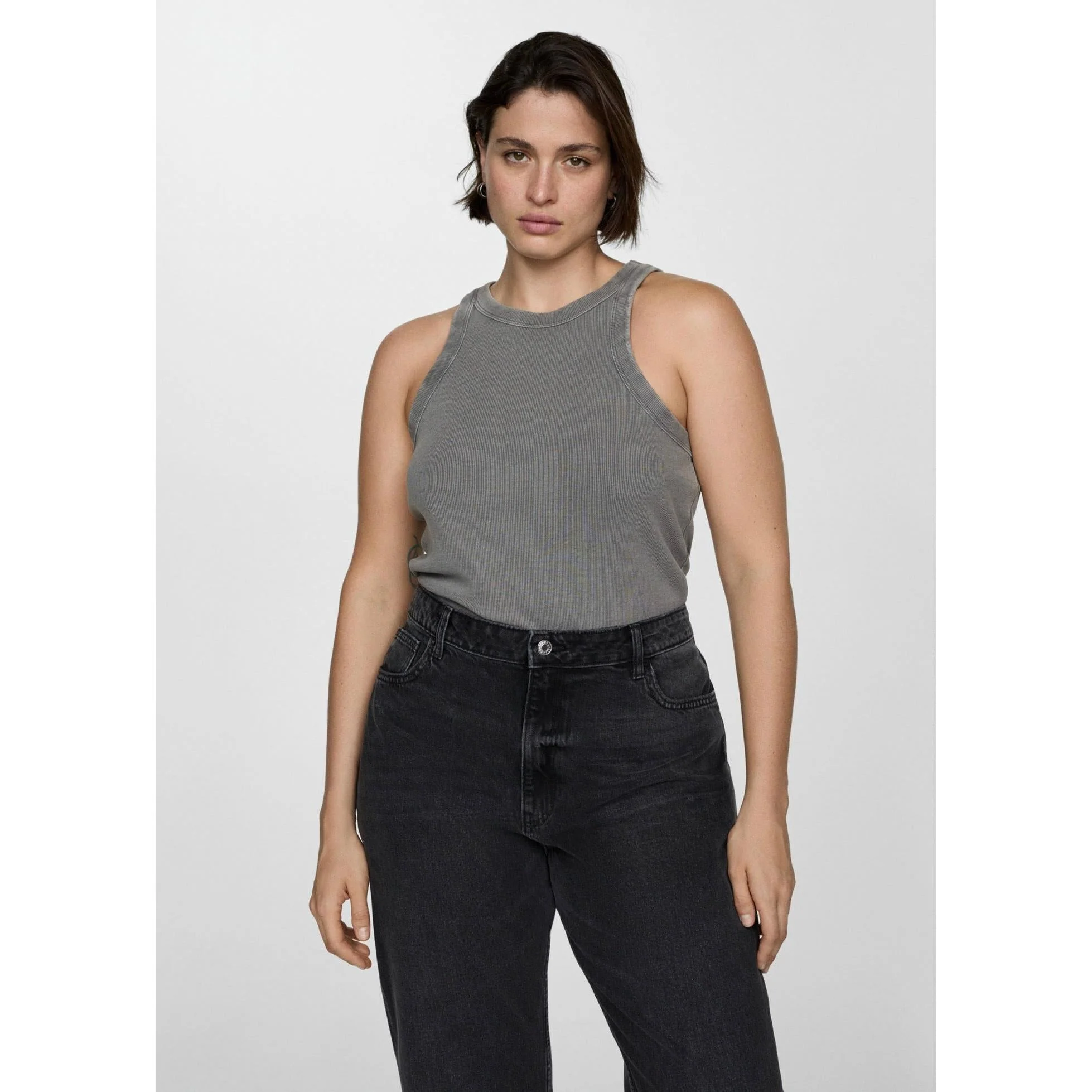 Jean Mom2000 Mom Taille Haute - Black Denim - Image 8
