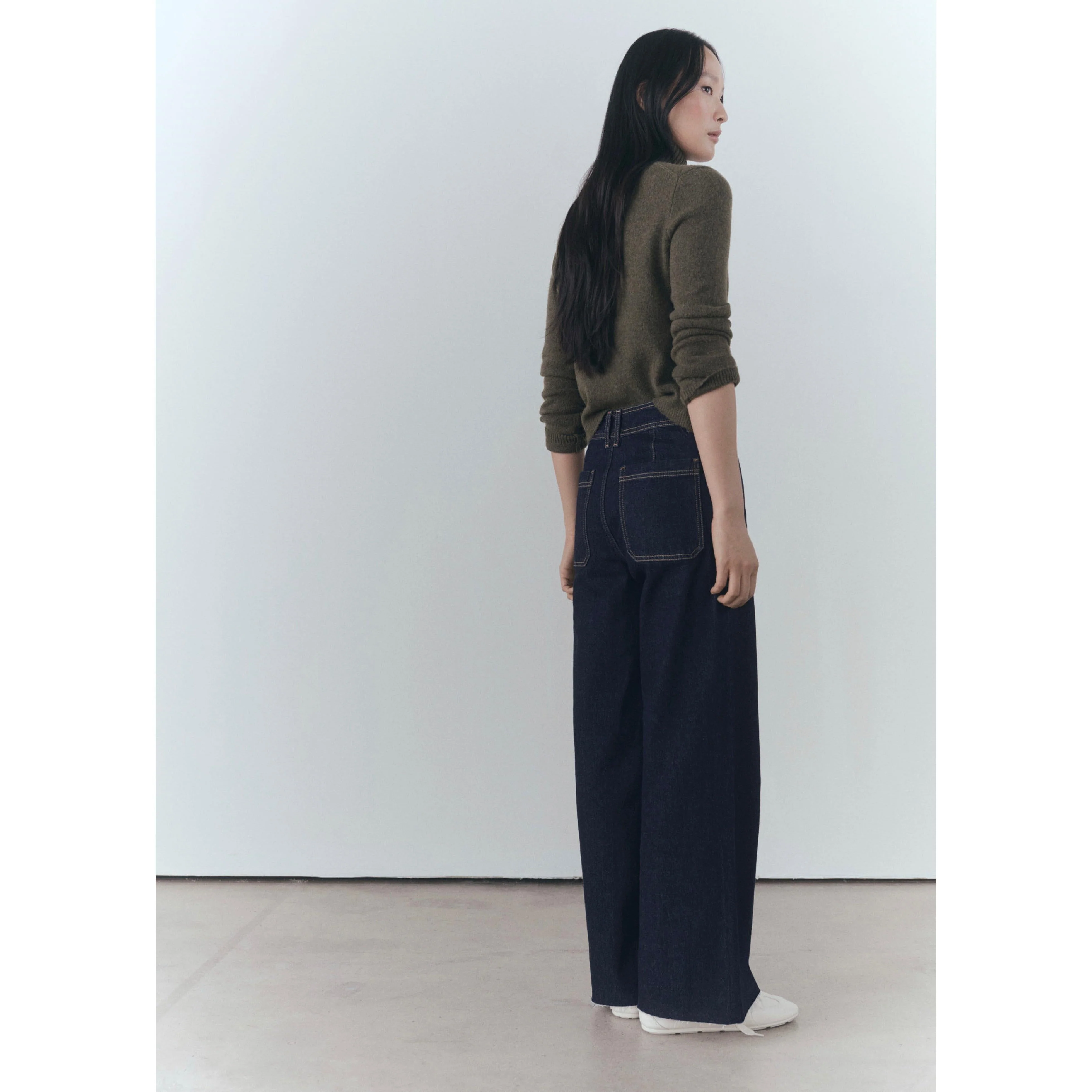Jean Catherin Style Jupe-Culotte Rinse Wash - Open Blue - Image 11