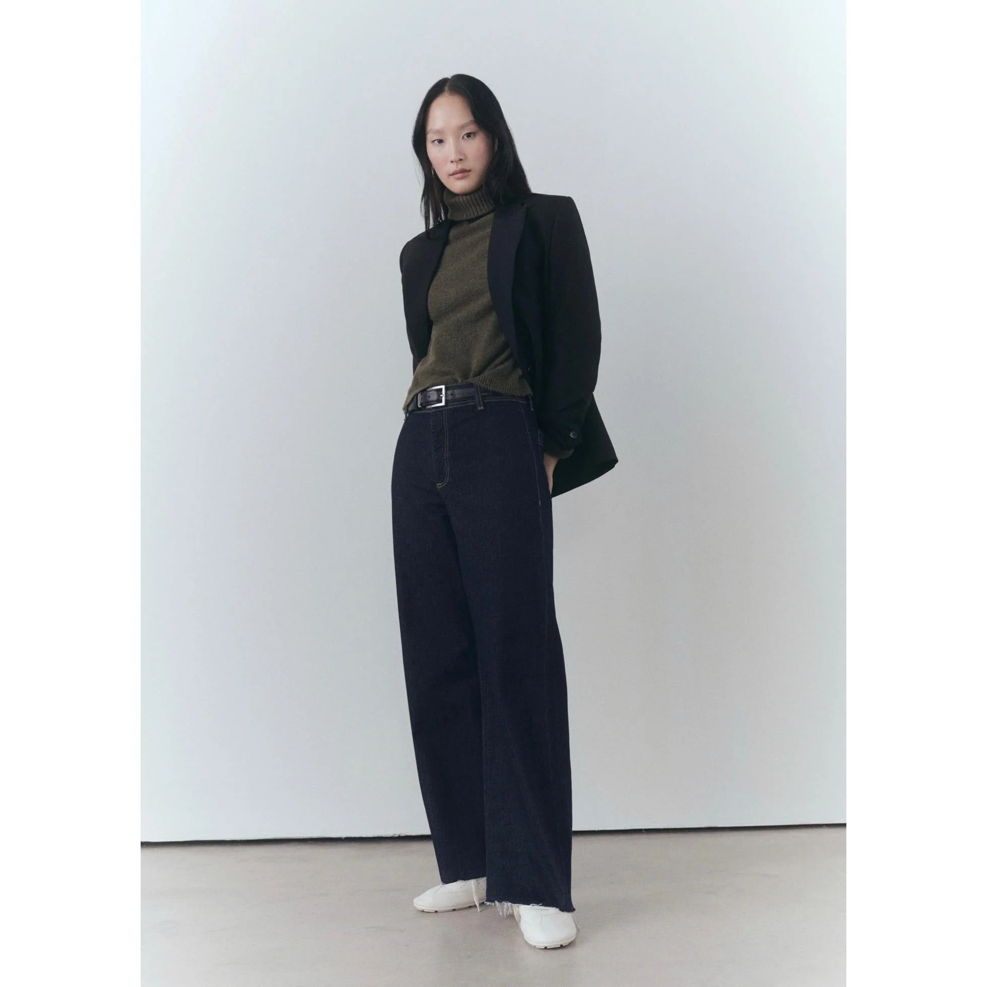 Jean Catherin Style Jupe-Culotte Rinse Wash - Open Blue - Image 12