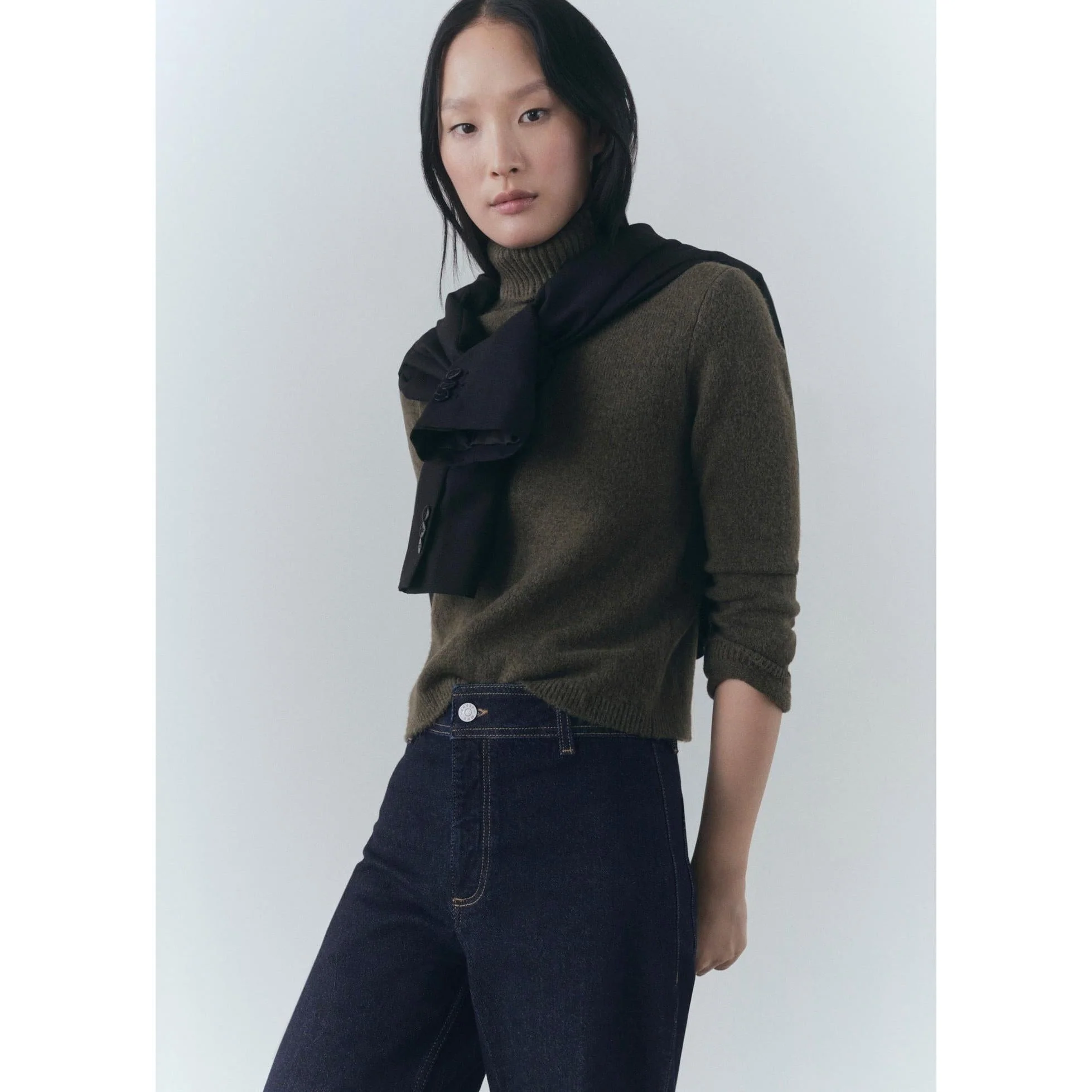 Jean Catherin Style Jupe-Culotte Rinse Wash - Open Blue - Image 4