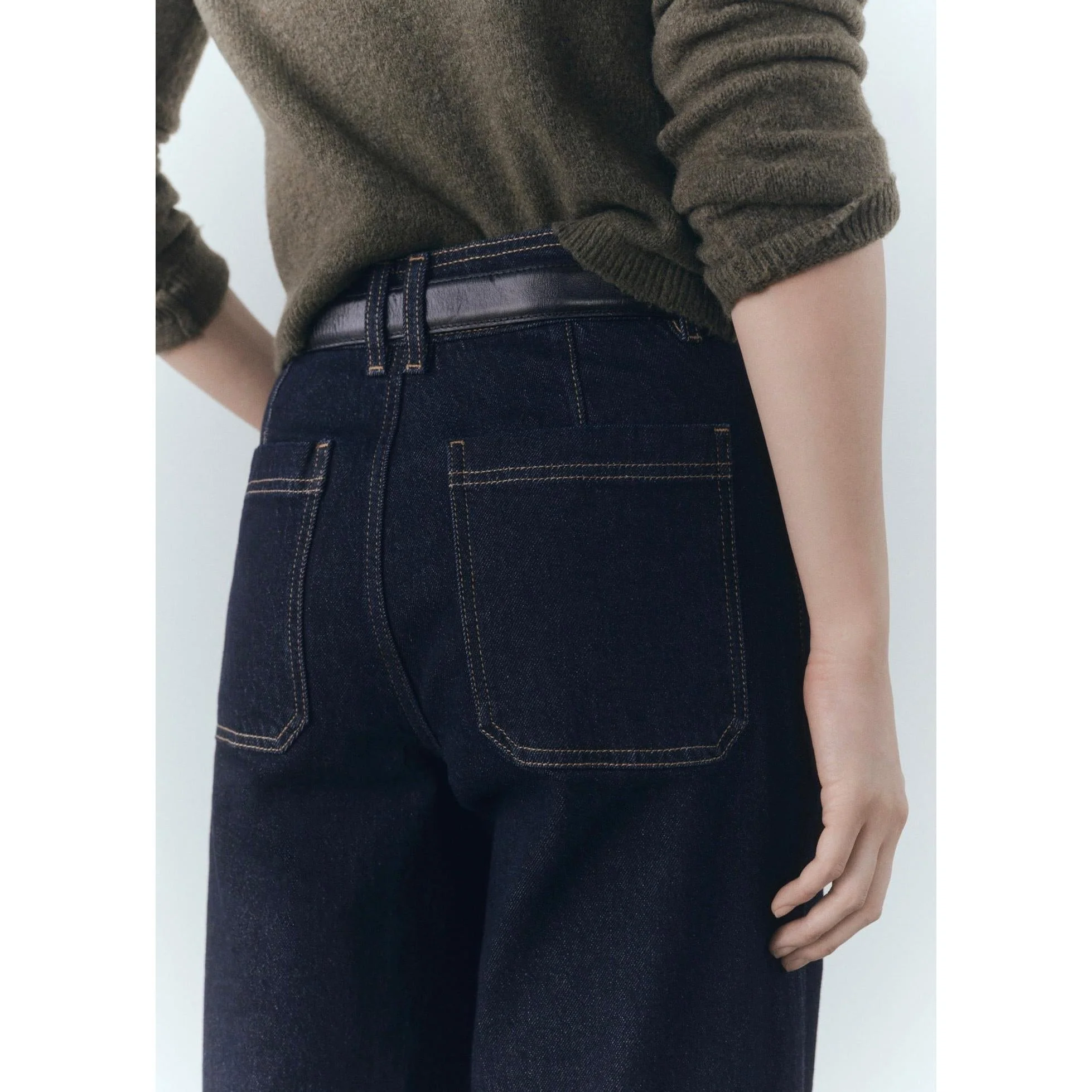 Jean Catherin Style Jupe-Culotte Rinse Wash - Open Blue - Image 5