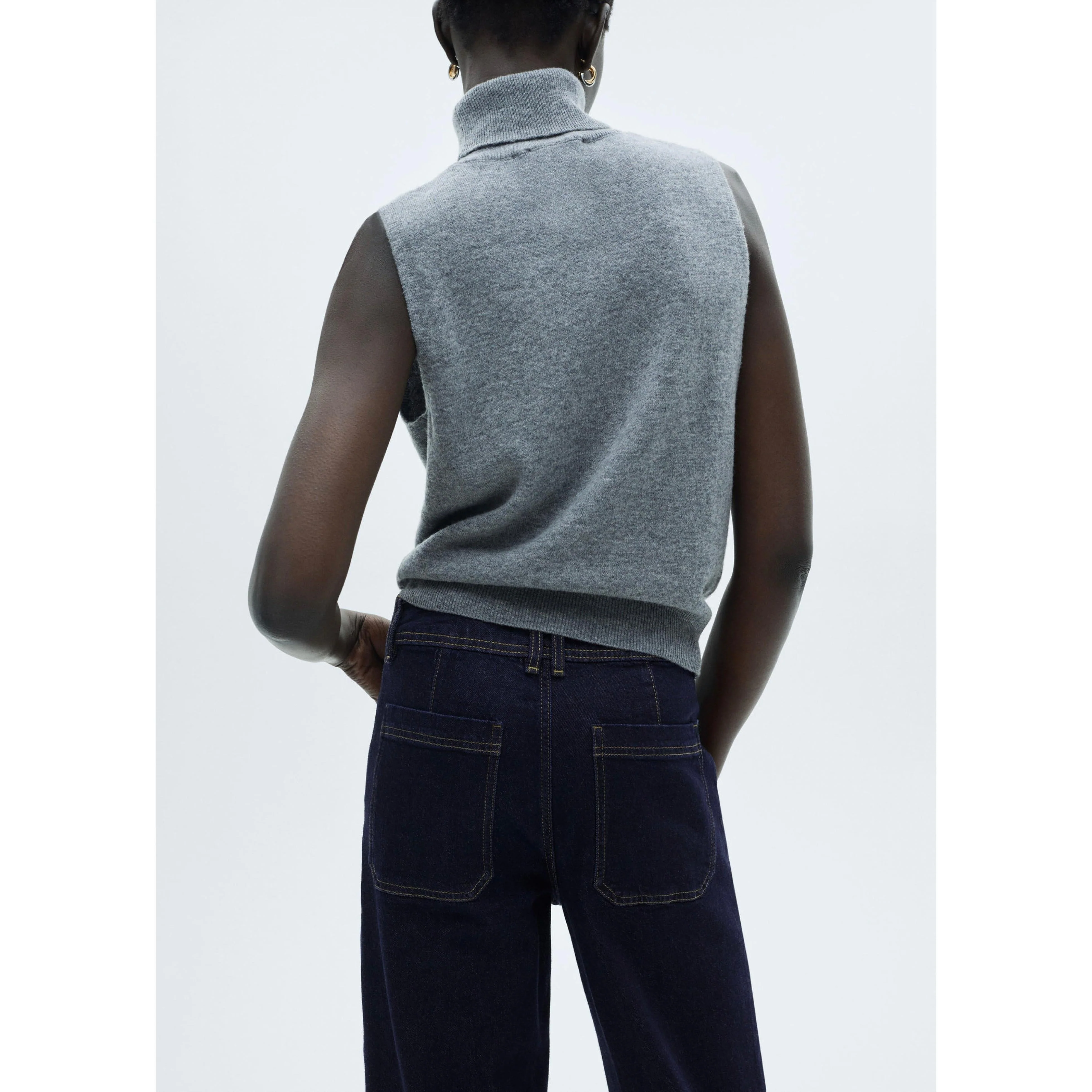Jean Catherin Style Jupe-Culotte Rinse Wash - Open Blue - Image 9