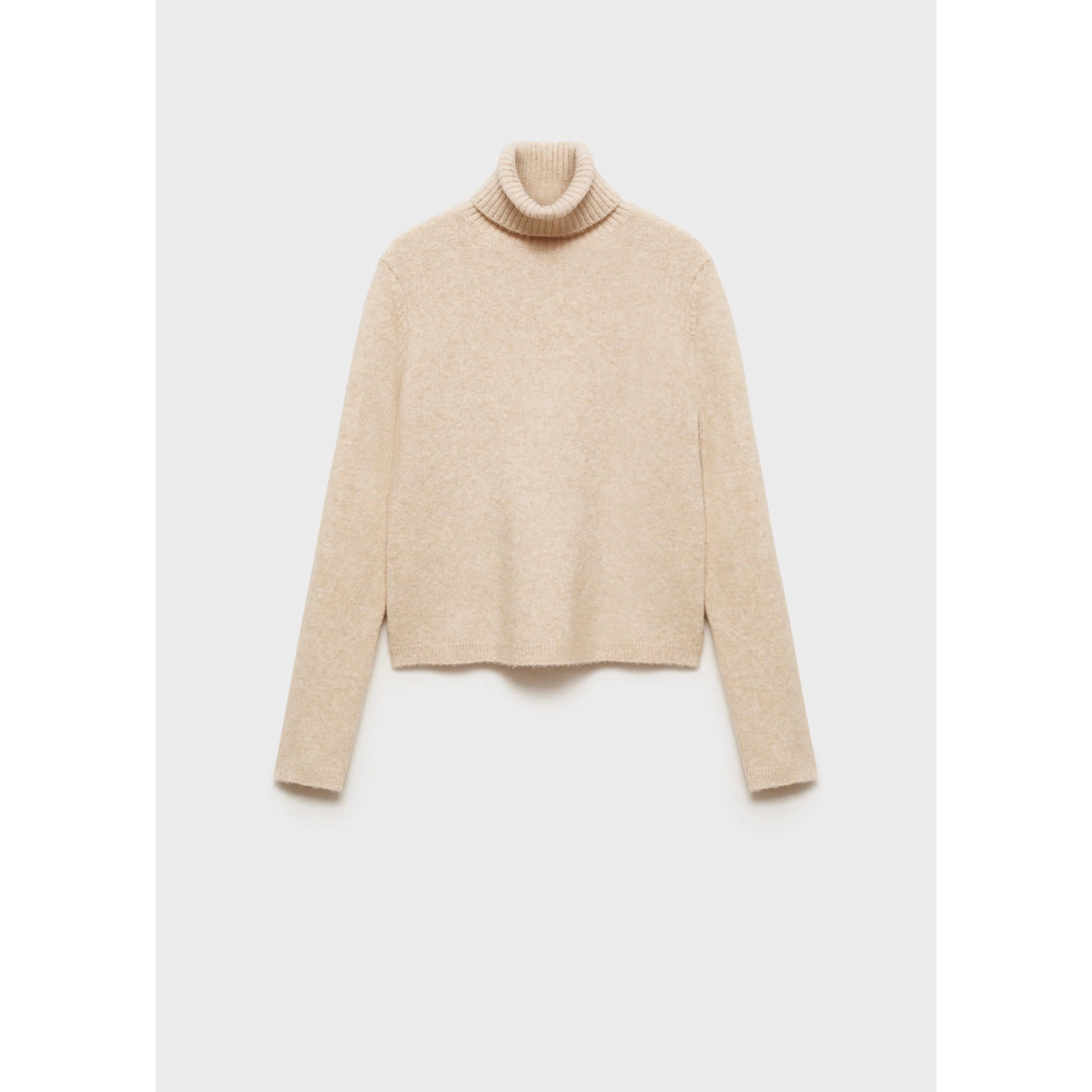 Pull-Over À Col Roulé - Ecru - Image 2