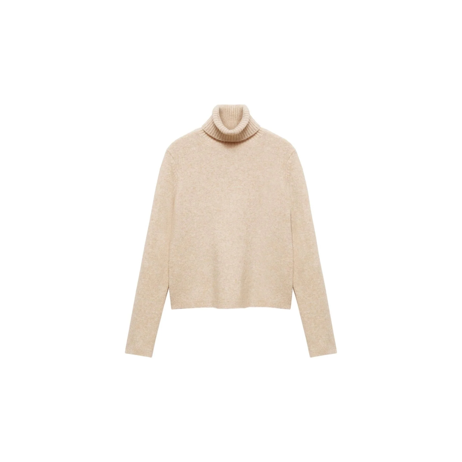 Pull-Over À Col Roulé - Ecru - Image 3