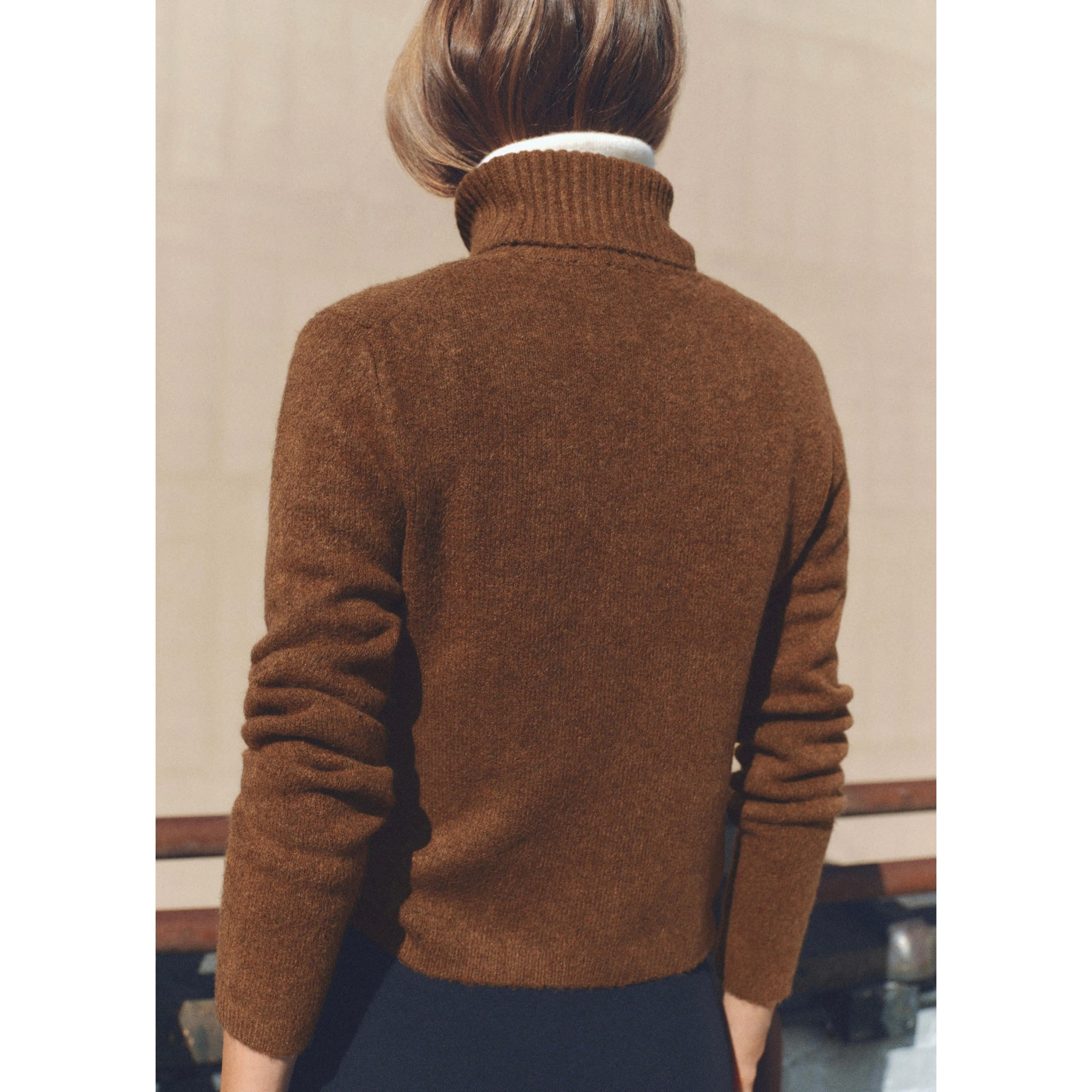 Pull-Over À Col Roulé - Chocolate - Image 7