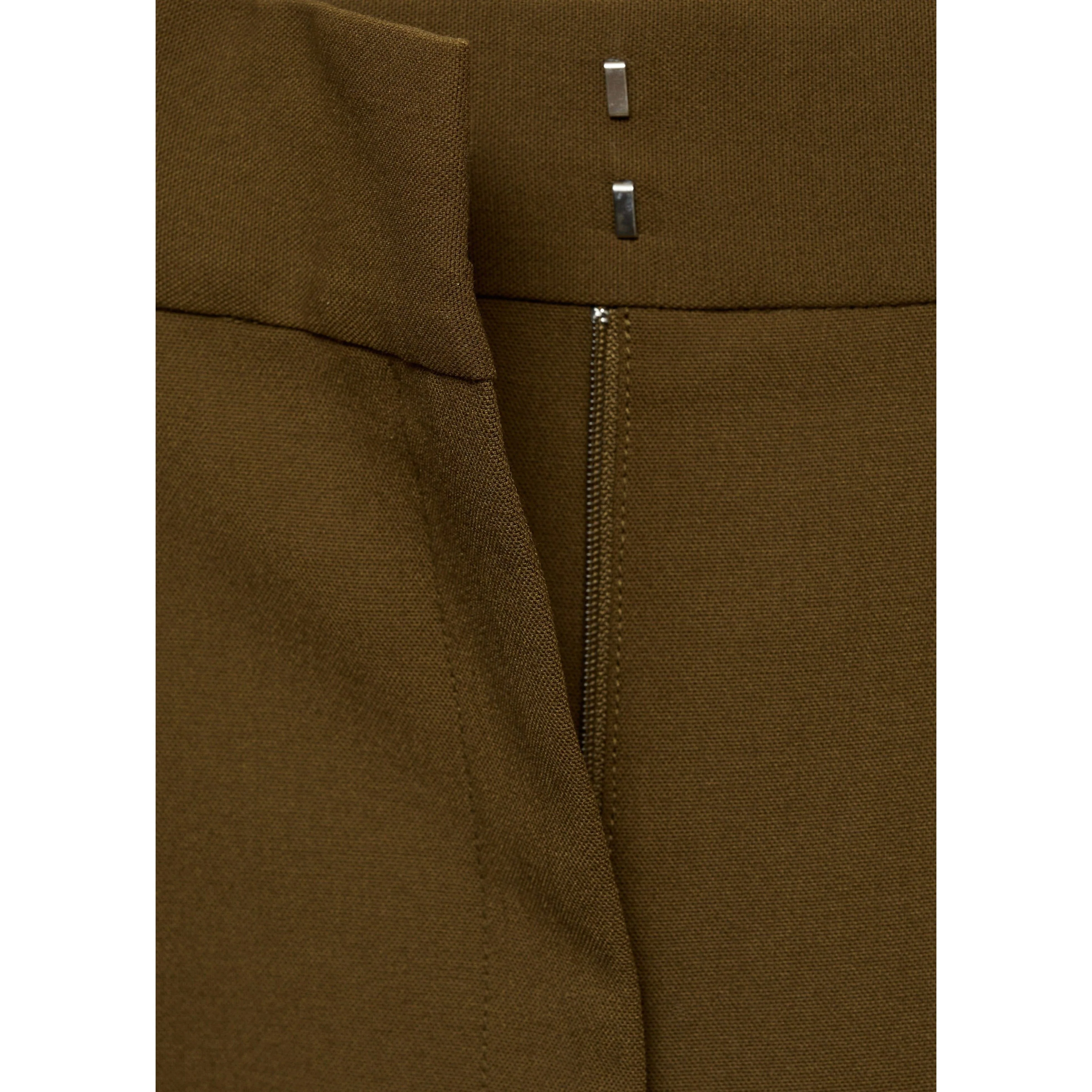 Pantalon Droit Pinces - Khaki - Image 7