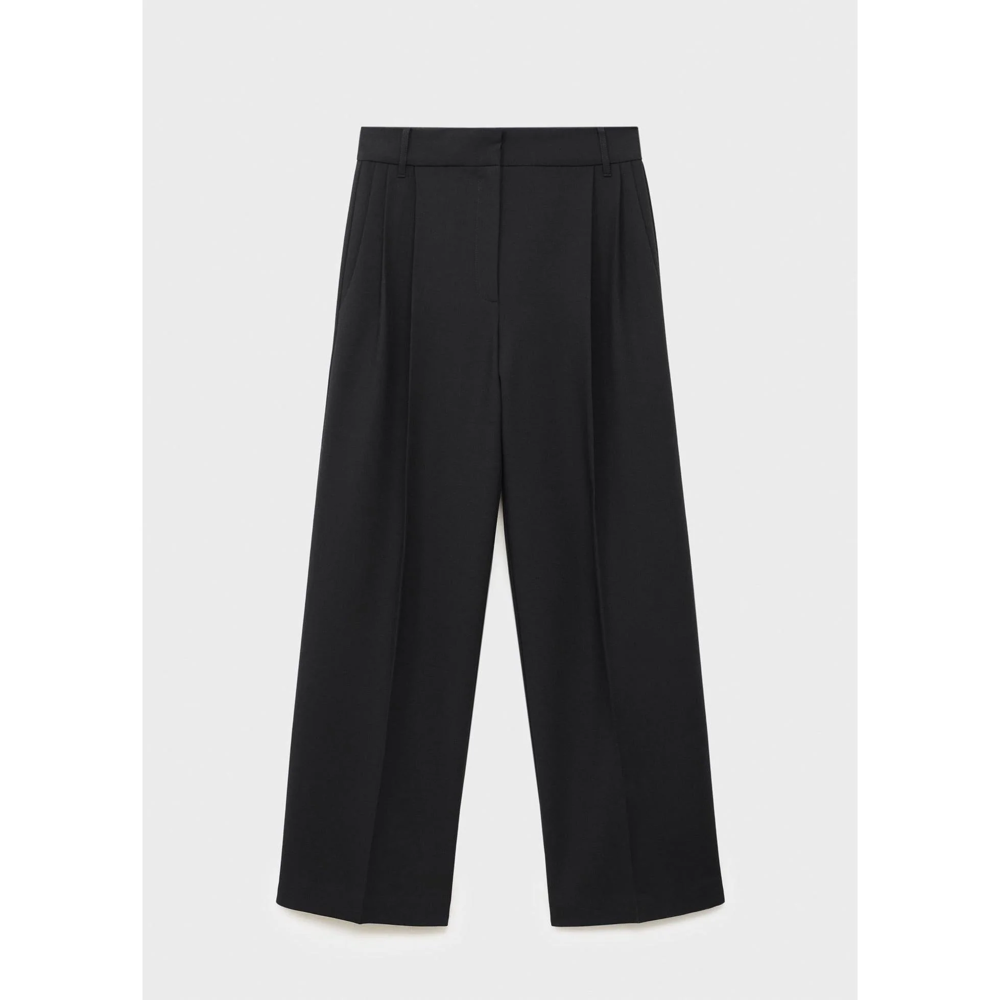 Pantalon Droit Pinces - Black - Image 2