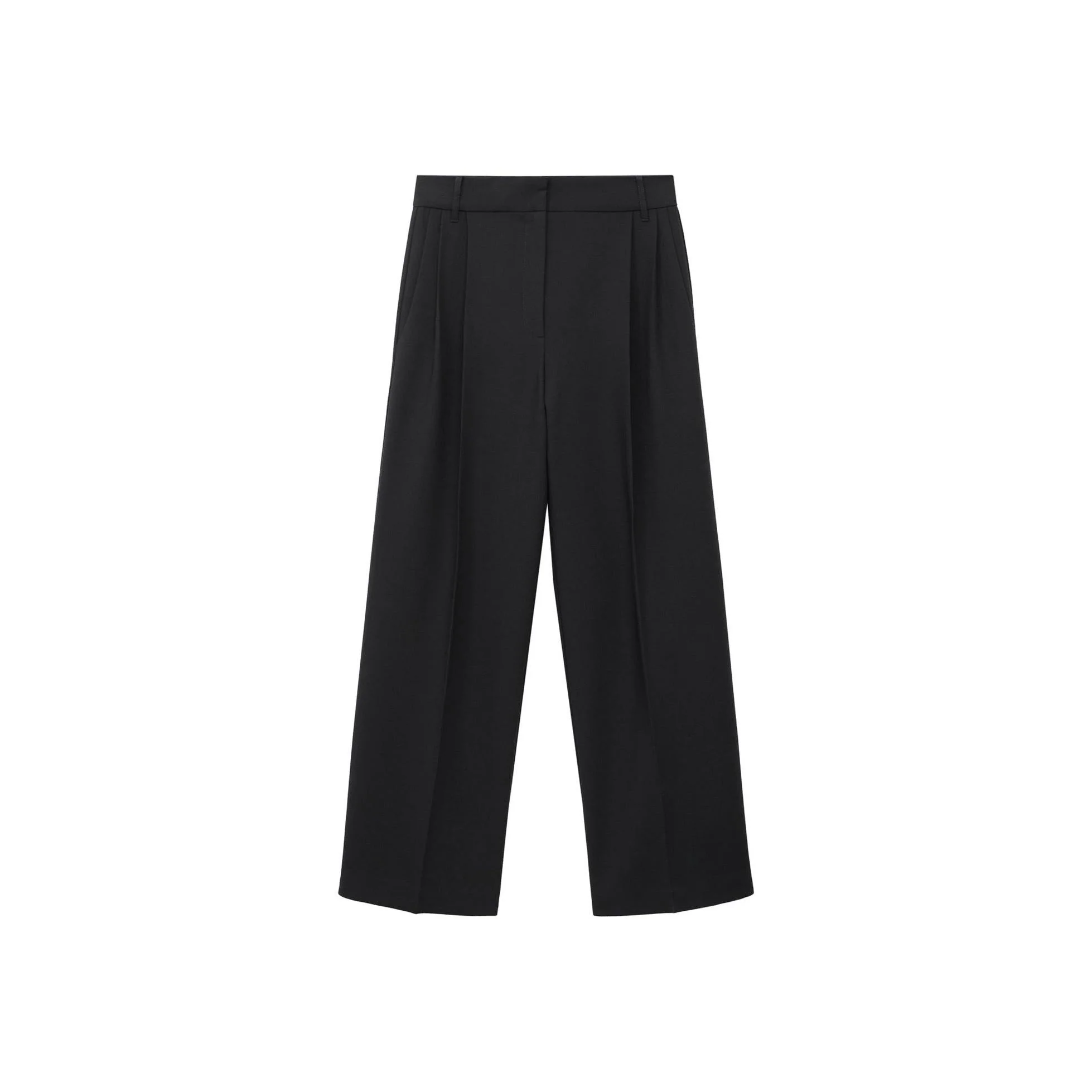 Pantalon Droit Pinces - Black - Image 3