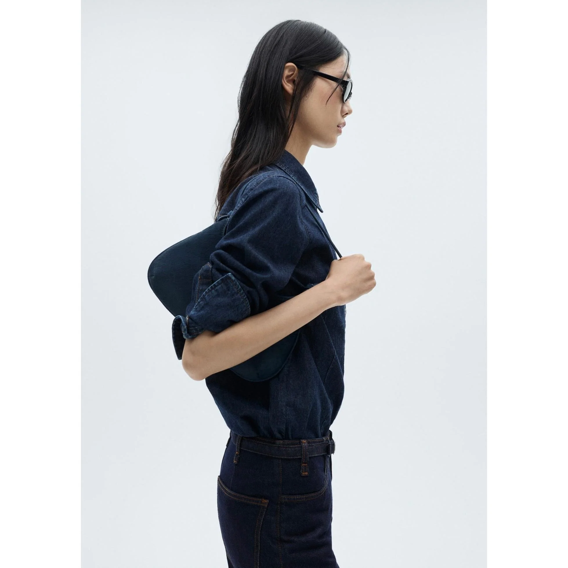 Jean Wideleg Rinse Wash Ceinture - Open Blue - Image 4