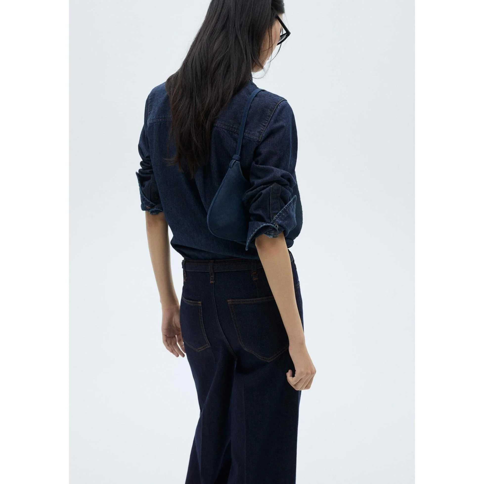 Jean Wideleg Rinse Wash Ceinture - Open Blue - Image 5