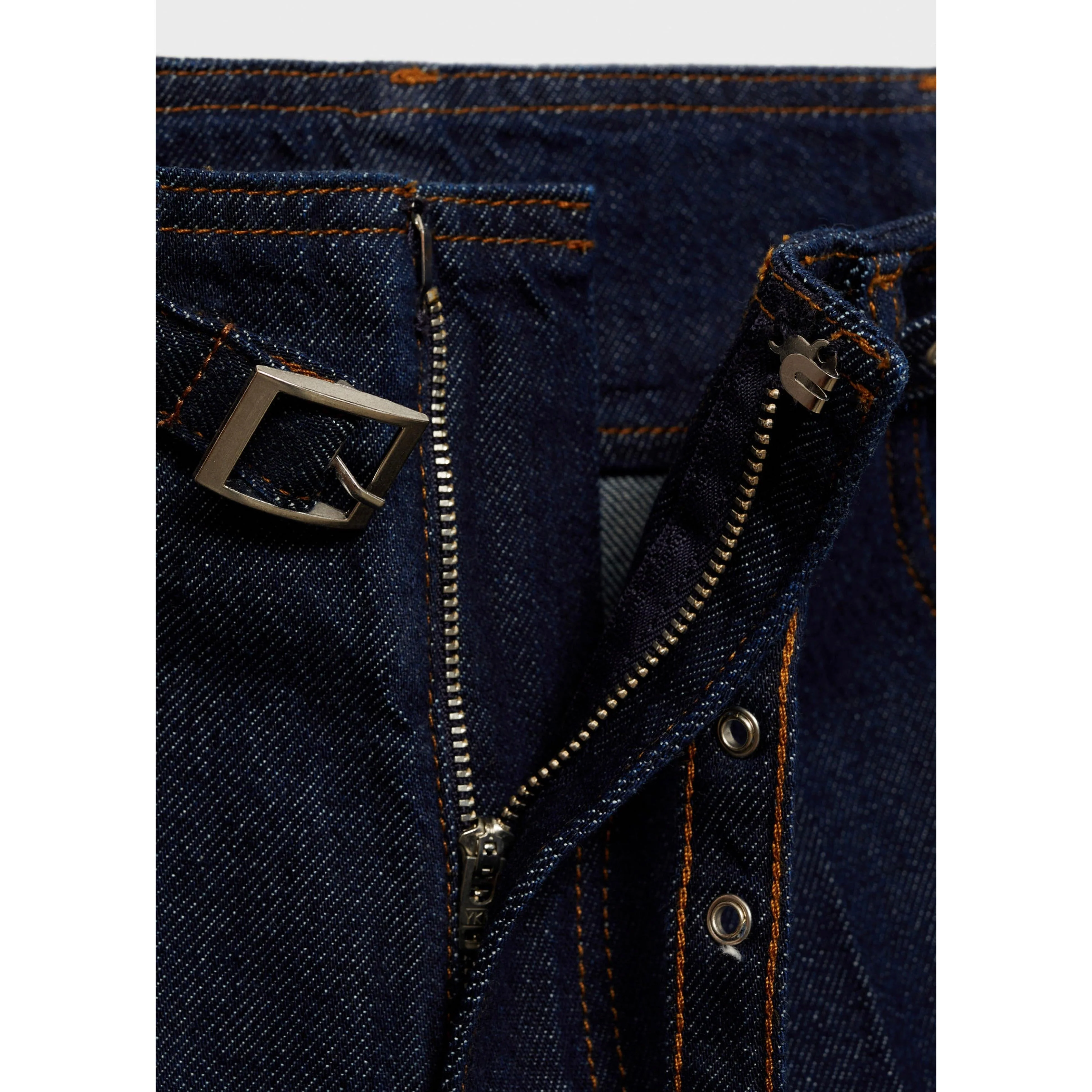 Jean Wideleg Rinse Wash Ceinture - Open Blue - Image 7
