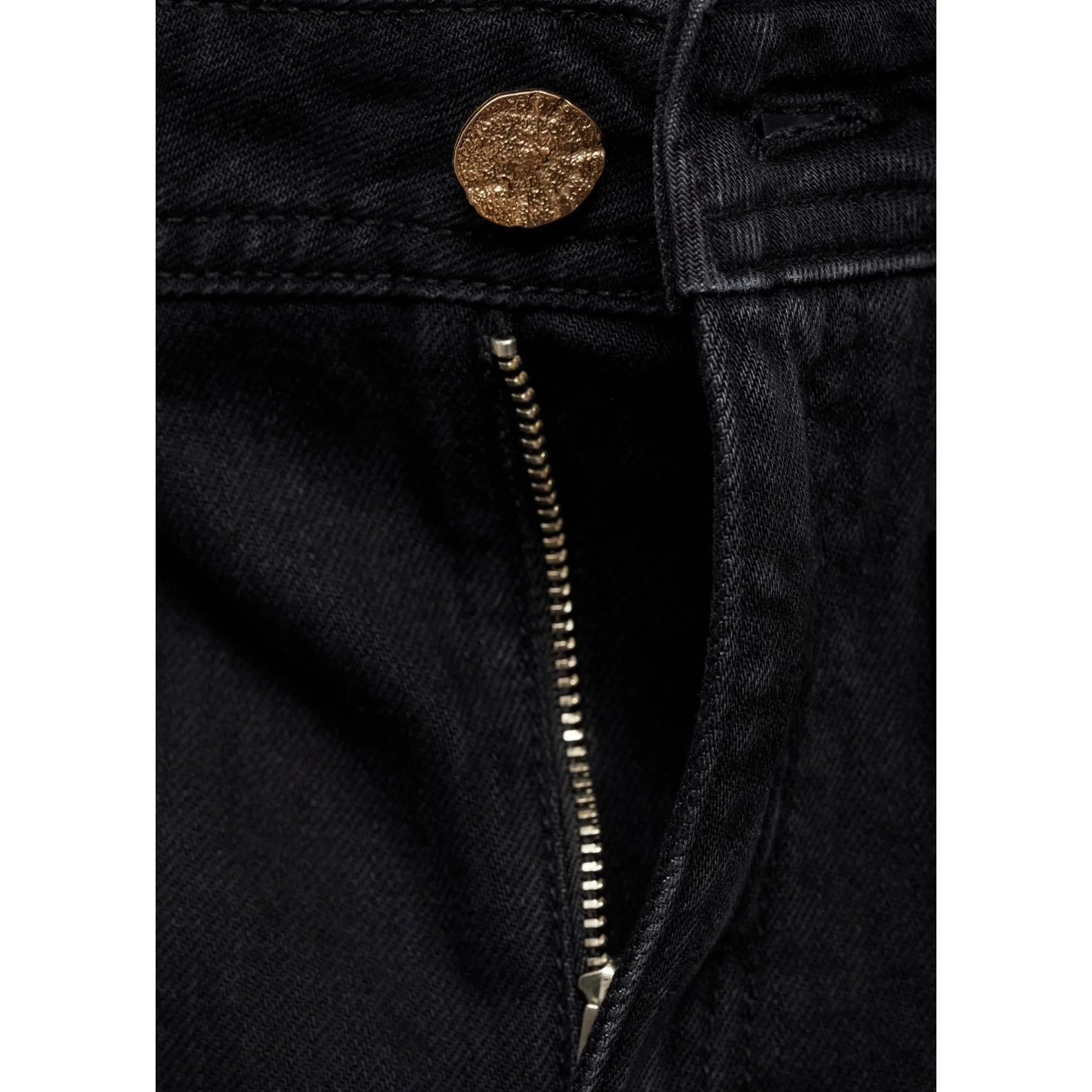 Jean Wideleg Poches - Black Denim - Image 6