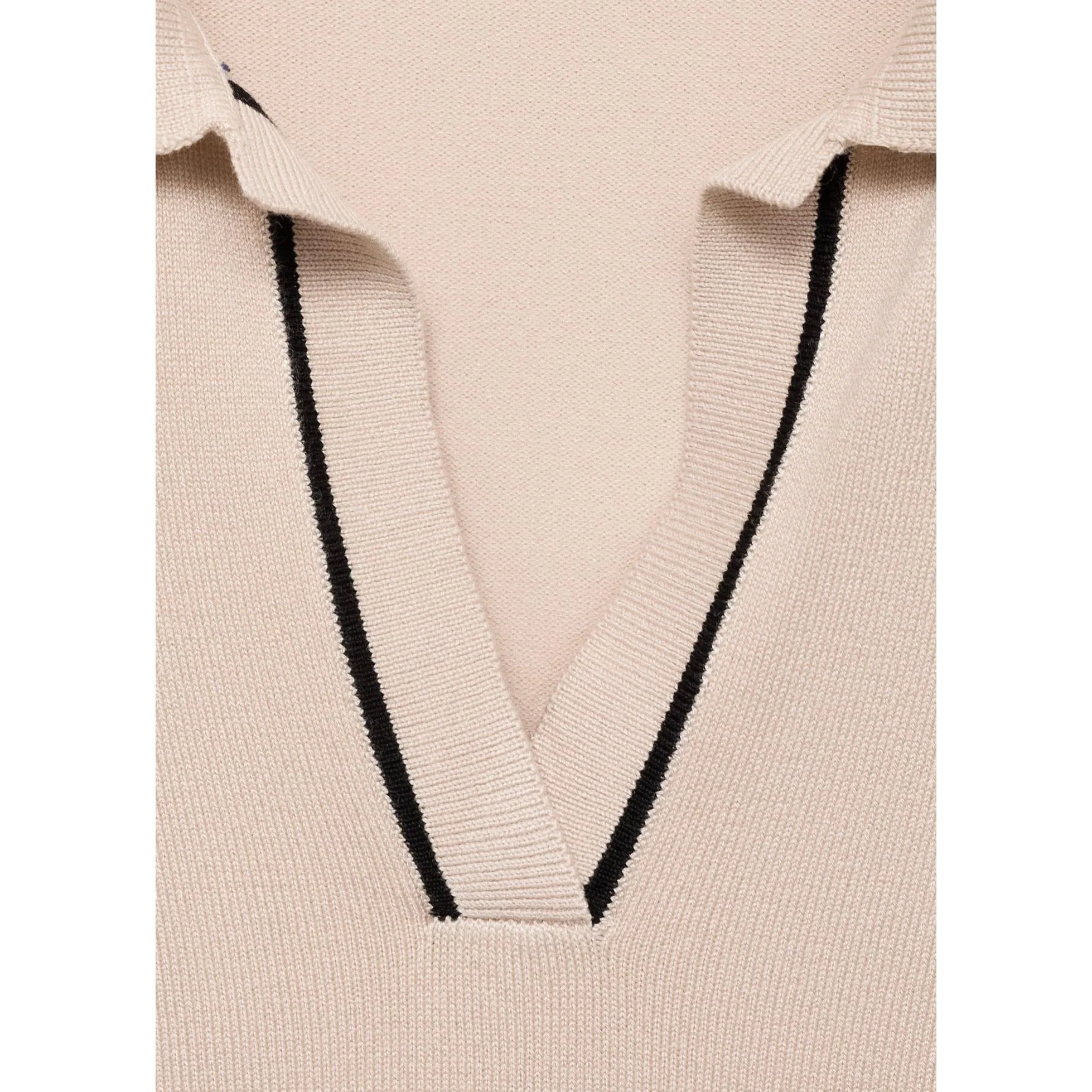 Pull Revers Contrastés Liserés - Light/Pastel Grey - Image 8