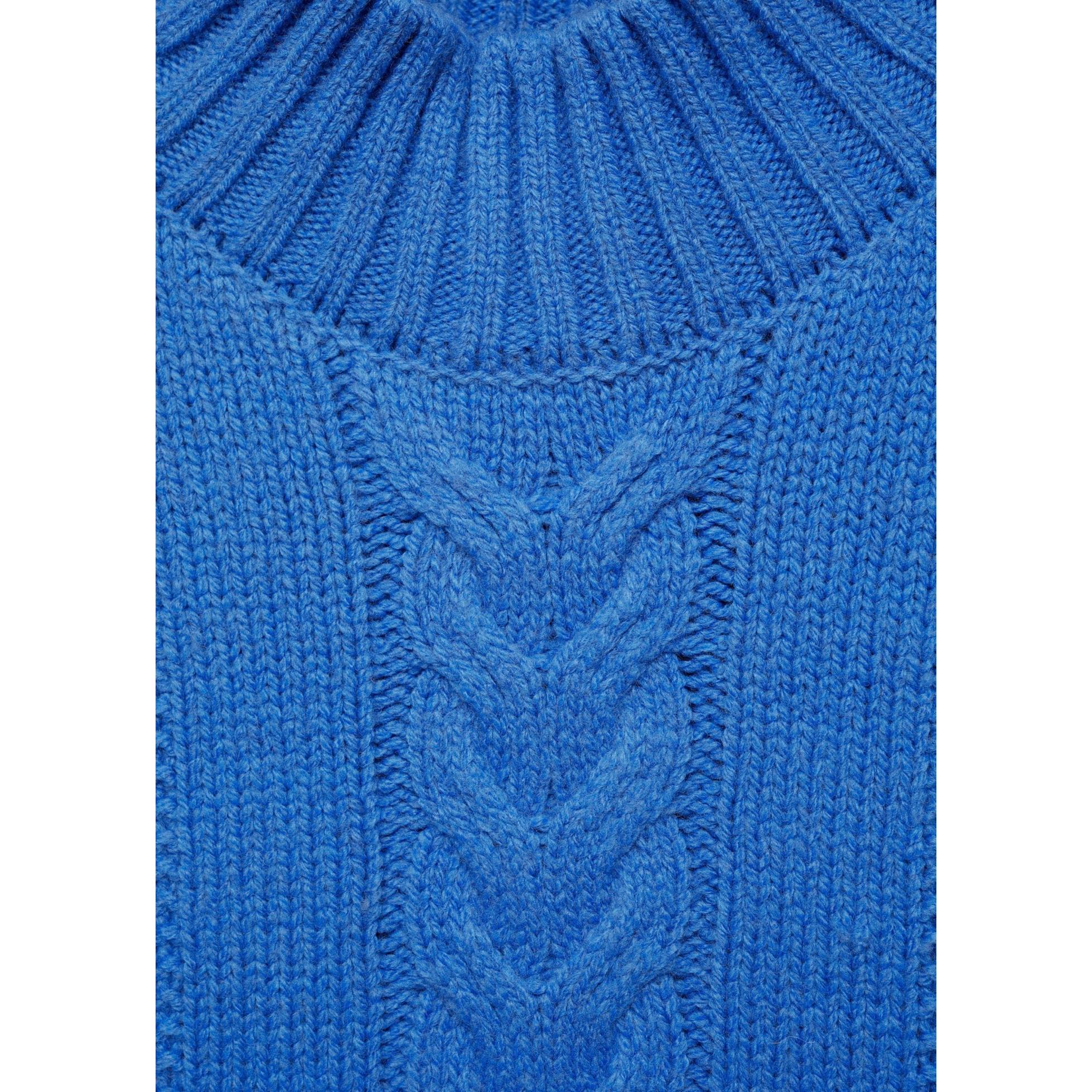 Pull-Over Torsades Col Montant - Vibrant Blue - Image 5